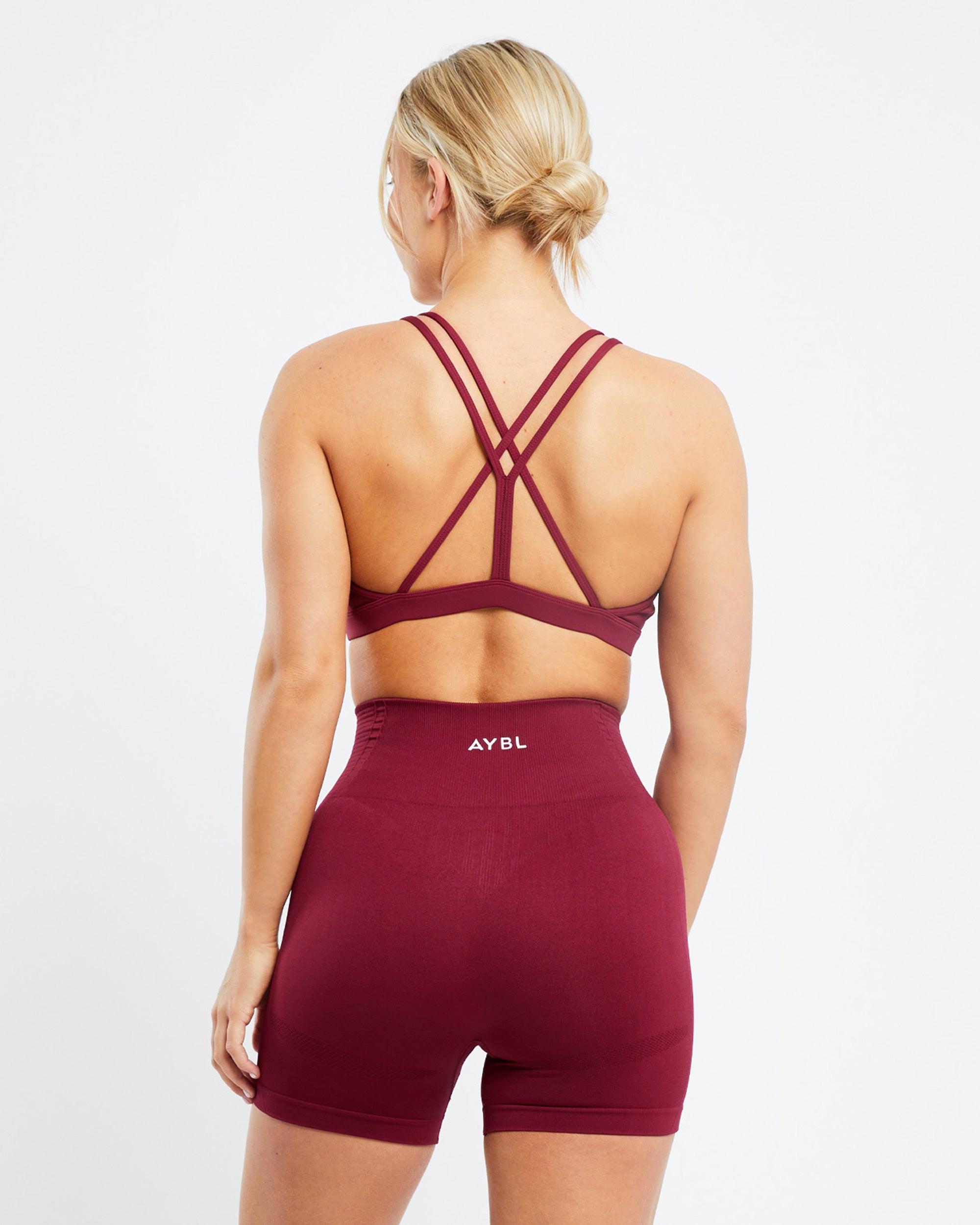 Essential Strappy Sports Bra - Rumba Rot