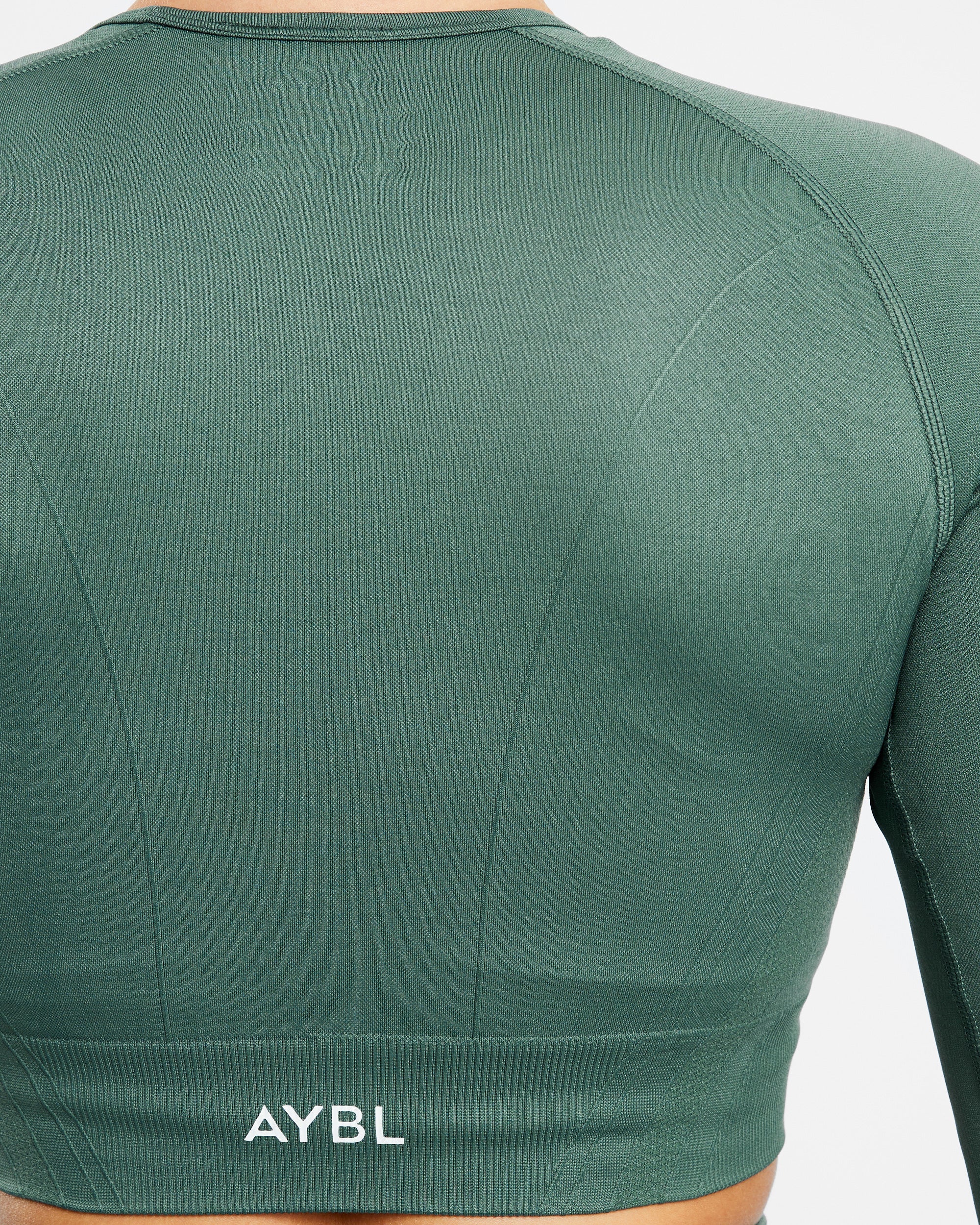 Balance V2 Seamless Long Sleeve Crop Top - Grün