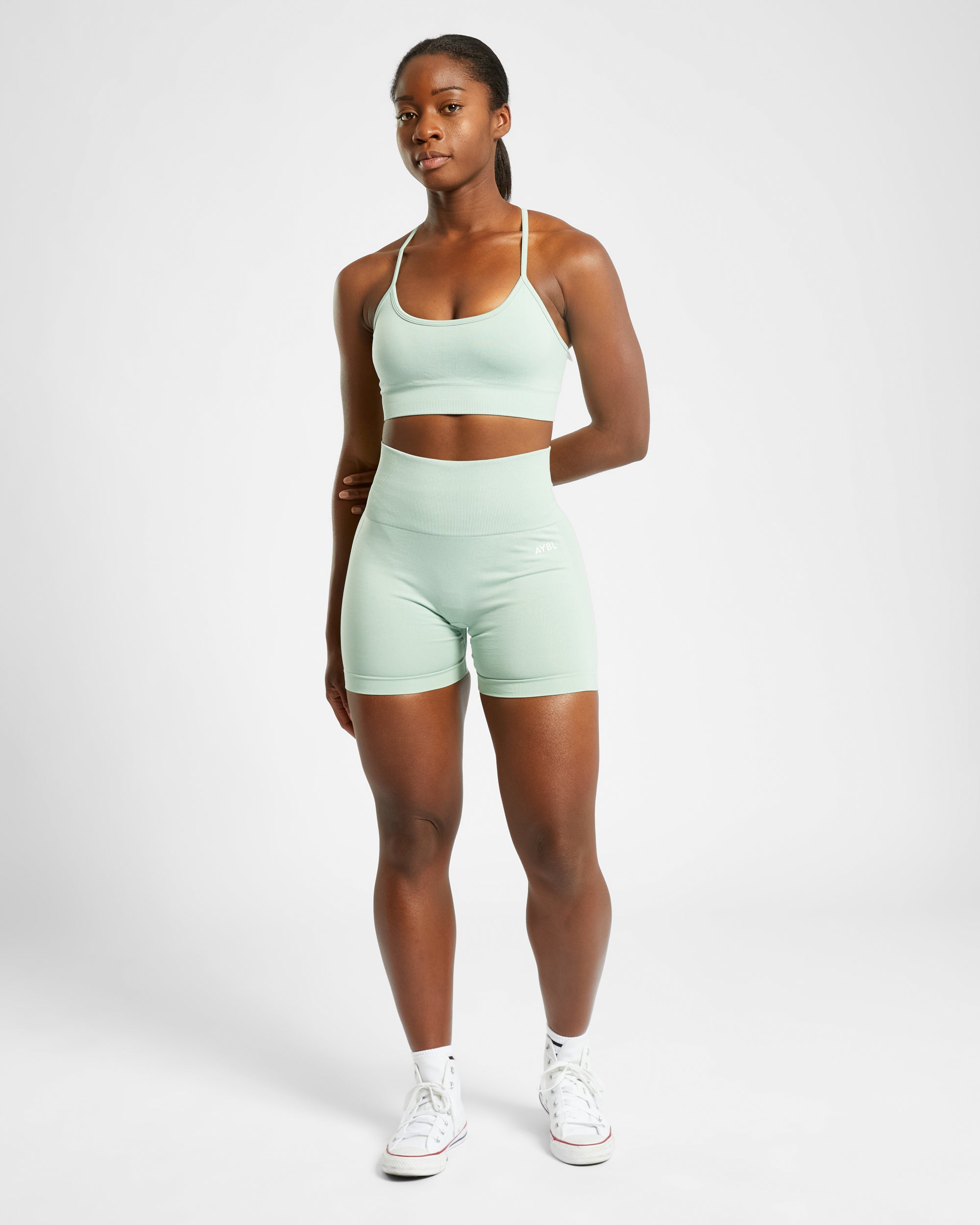 Empower Seamless Sports Bra - Spring Grün Marl