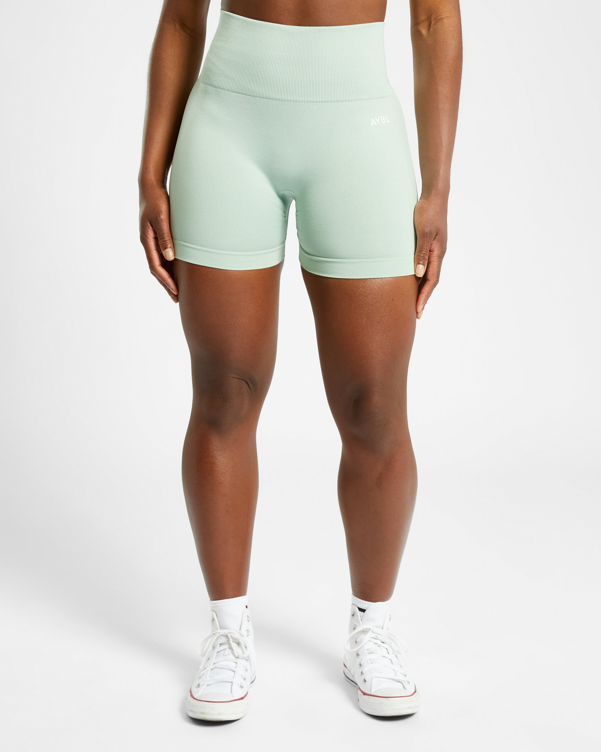 Empower Seamless Shorts - Spring Grün Marl