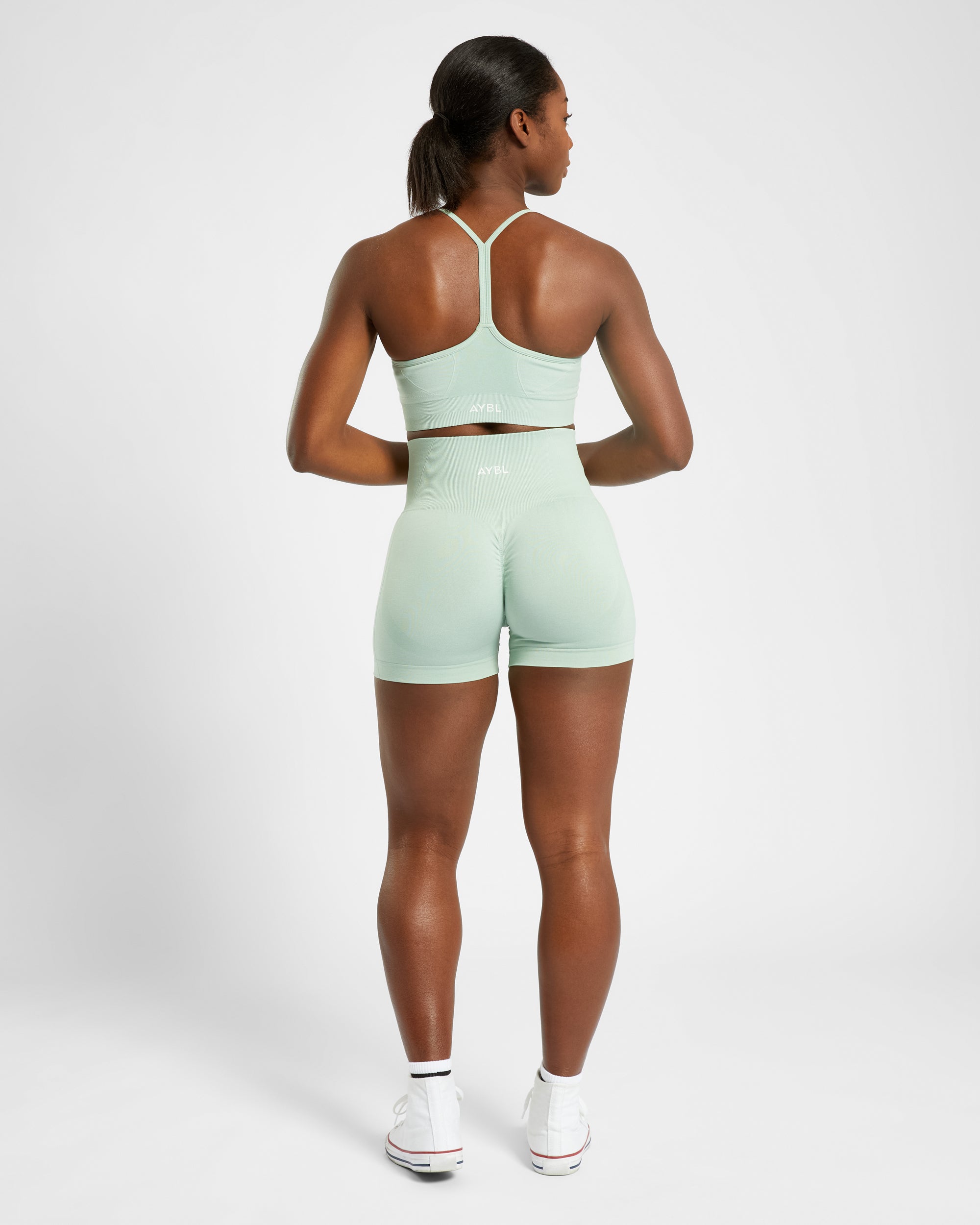 Empower Seamless Shorts - Spring Grün Marl