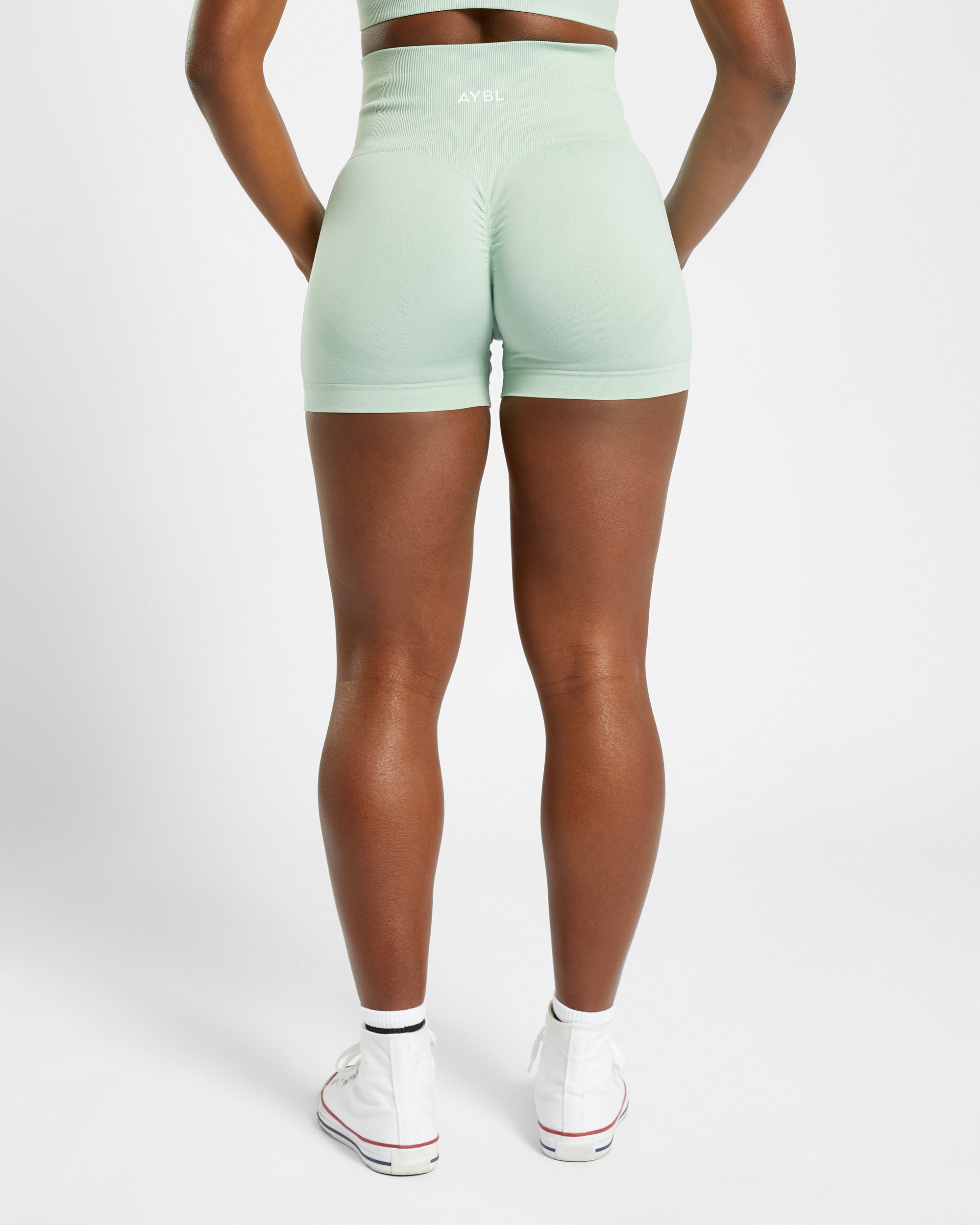 Empower Seamless Shorts - Spring Grün Marl