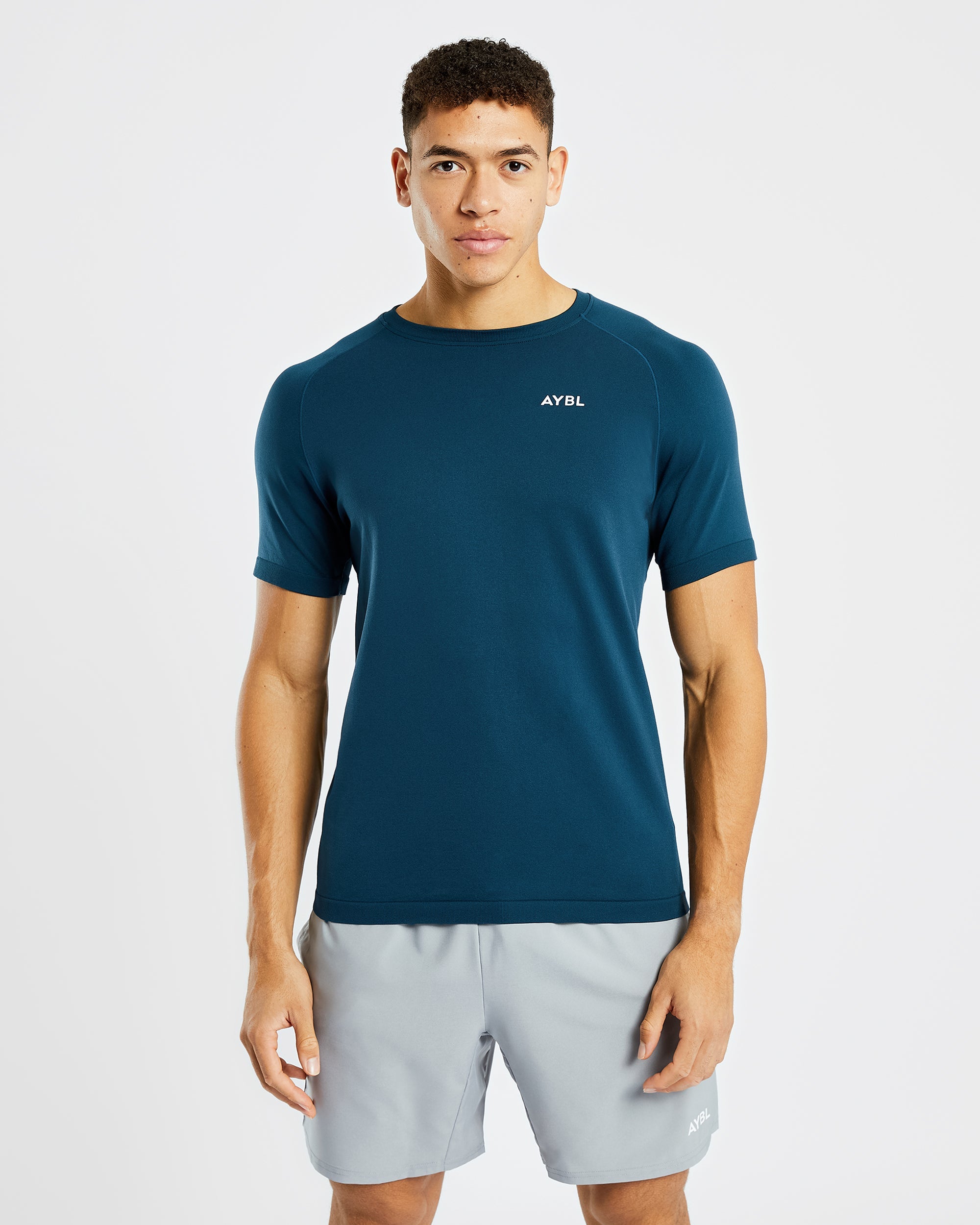 Ascend Seamless T Shirt - Marine Blau