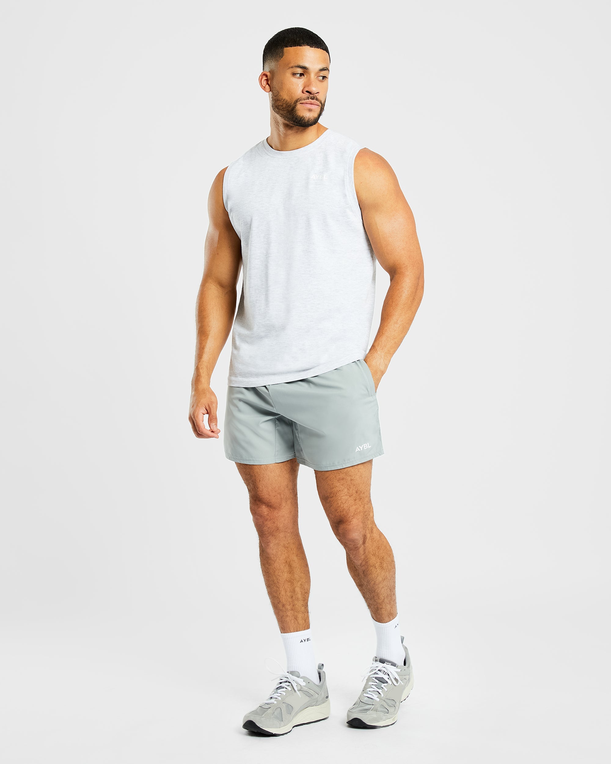 Essential Tank - Light Grau Marl