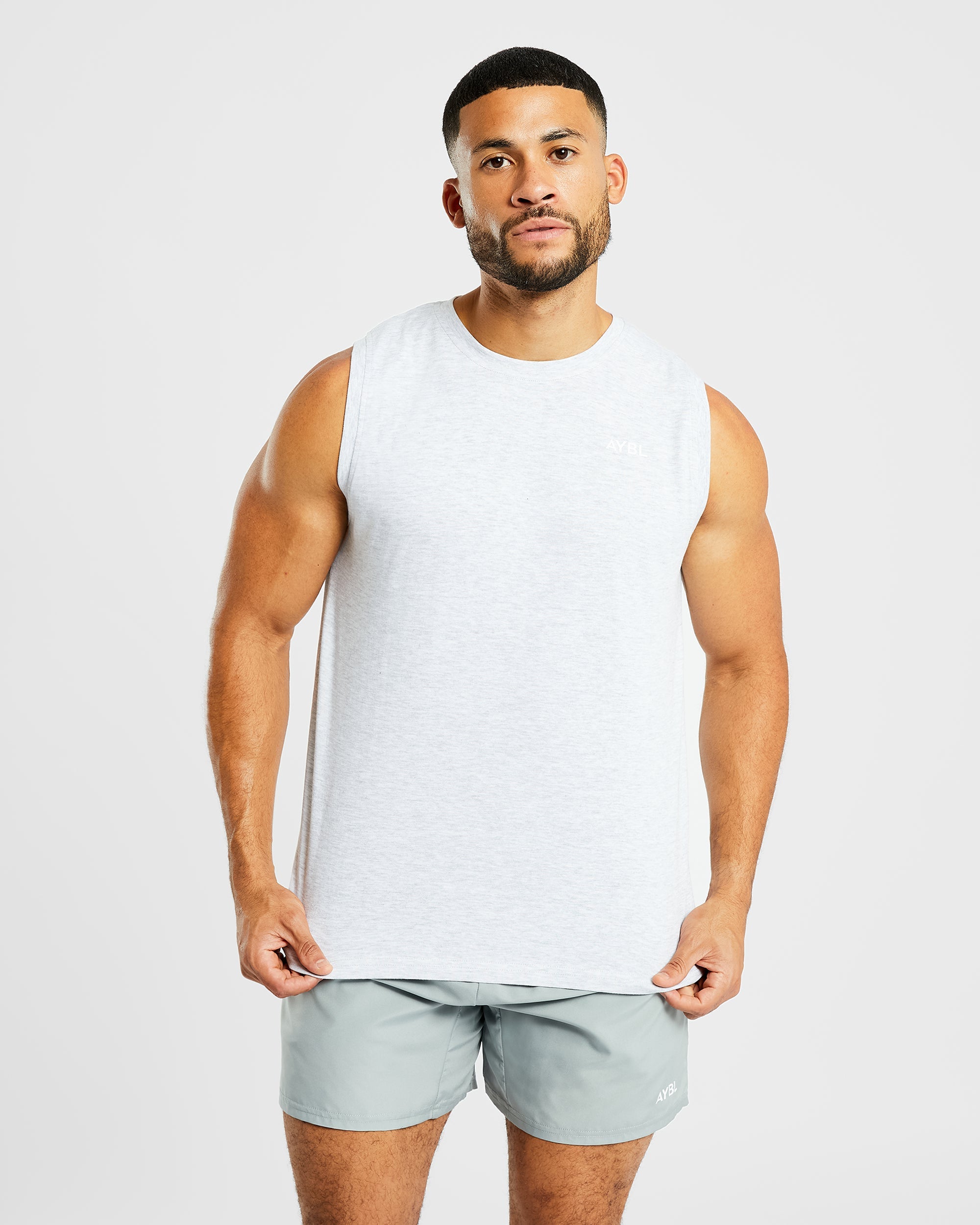 Essential Tank - Light Grau Marl