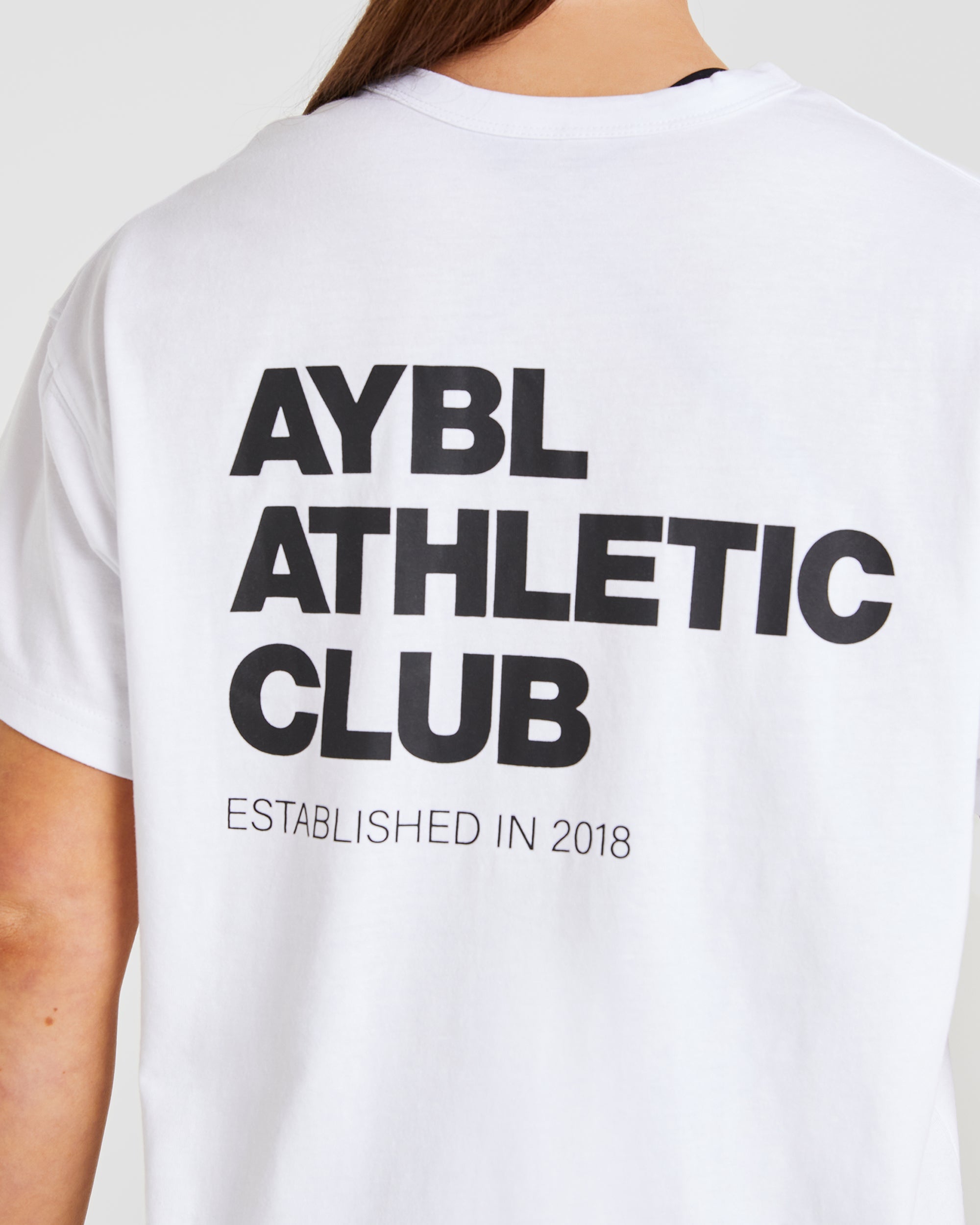 Athletics Club Oversized T Shirt - Weiß