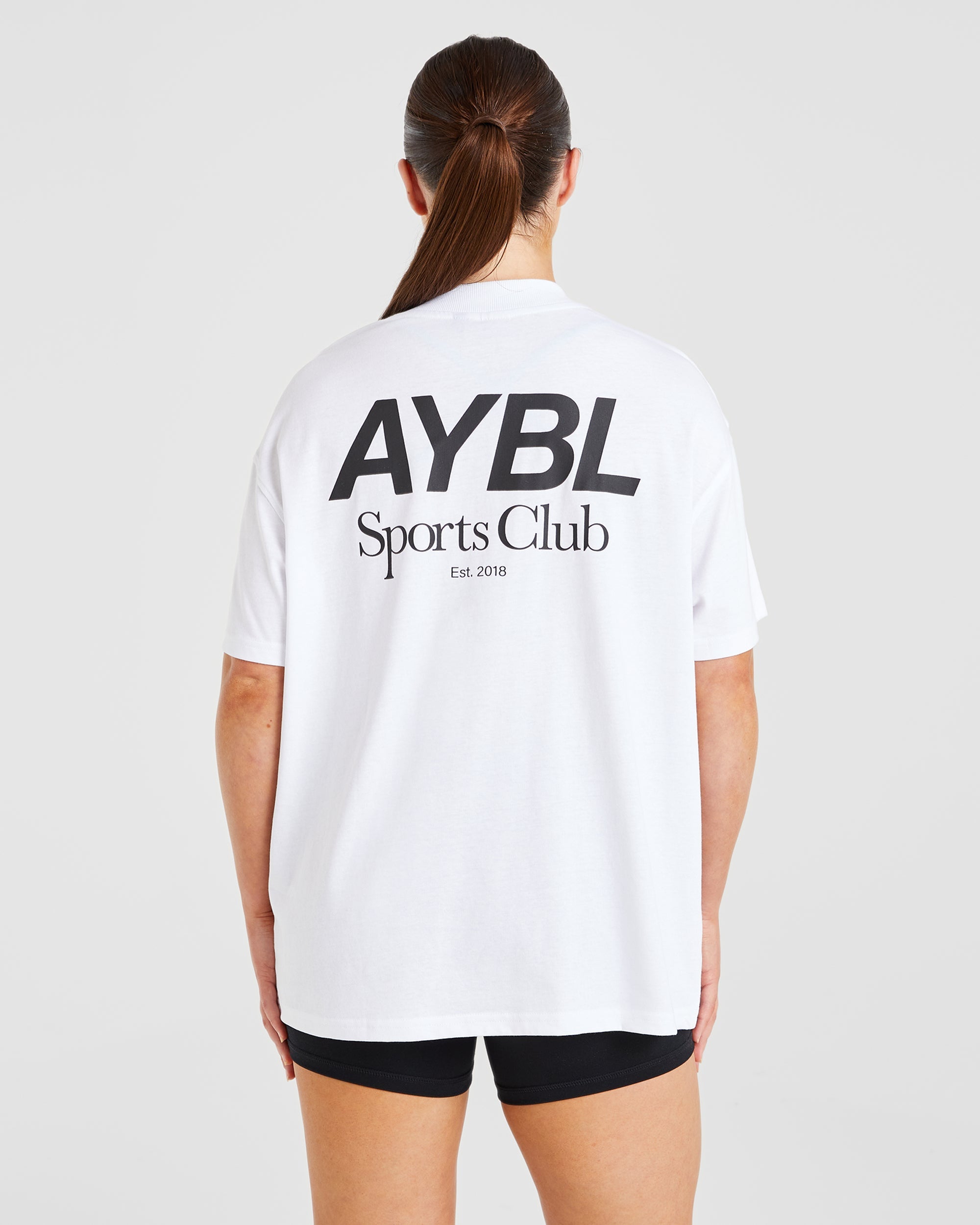 AYBL Sports Club Oversized T Shirt - Weiß