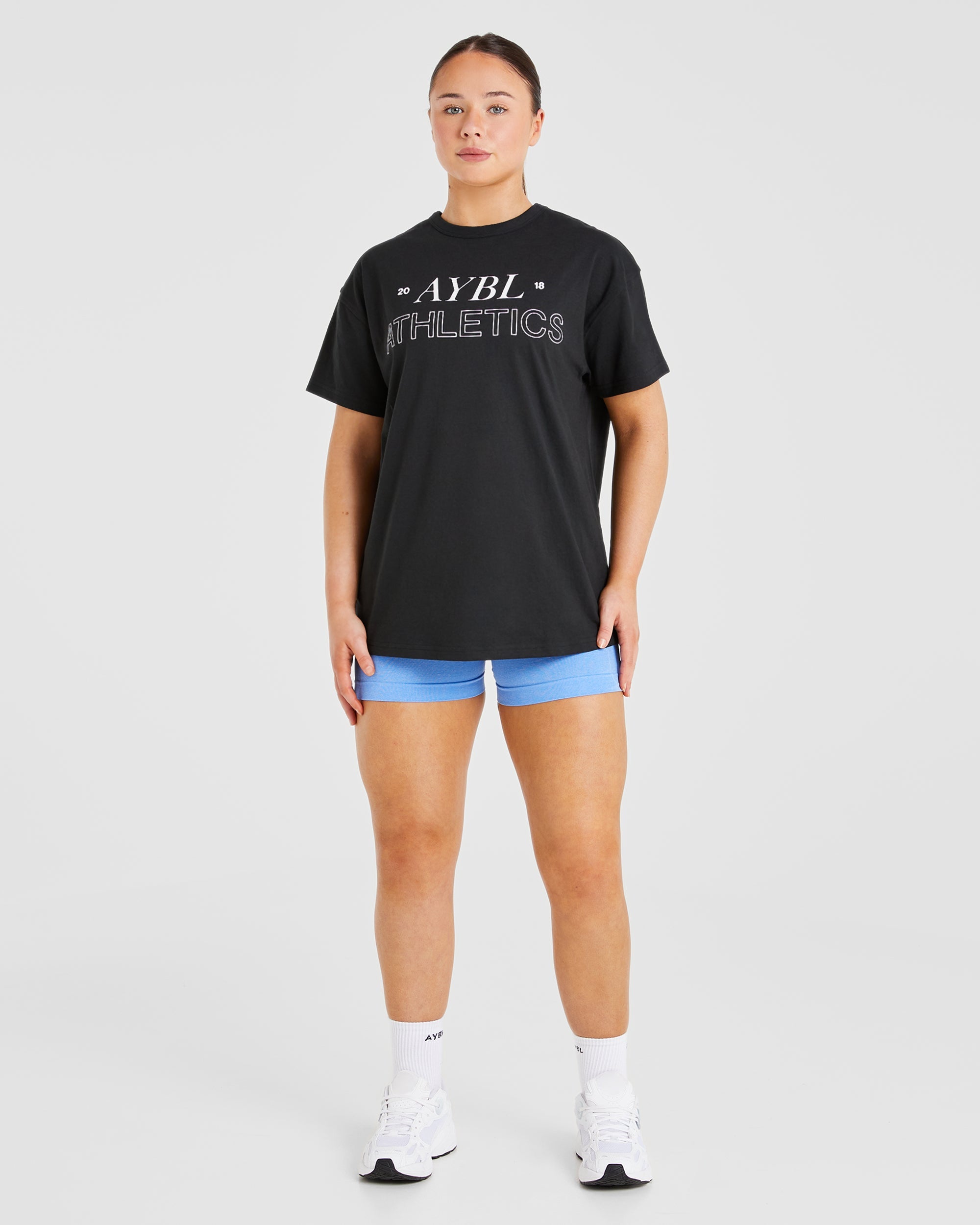 Athletics 18 Oversized T Shirt - Schwarz