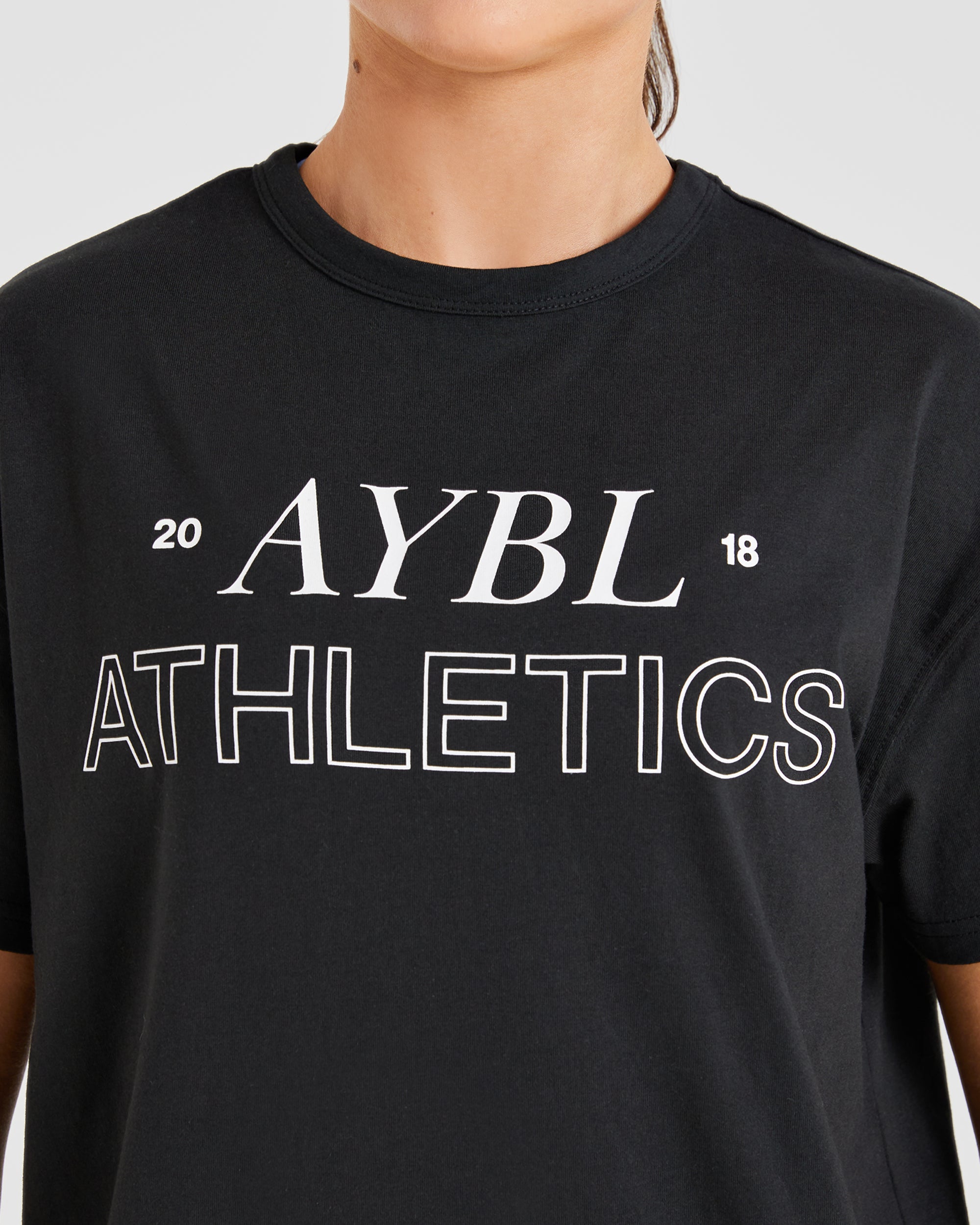 Athletics 18 Oversized T Shirt - Schwarz