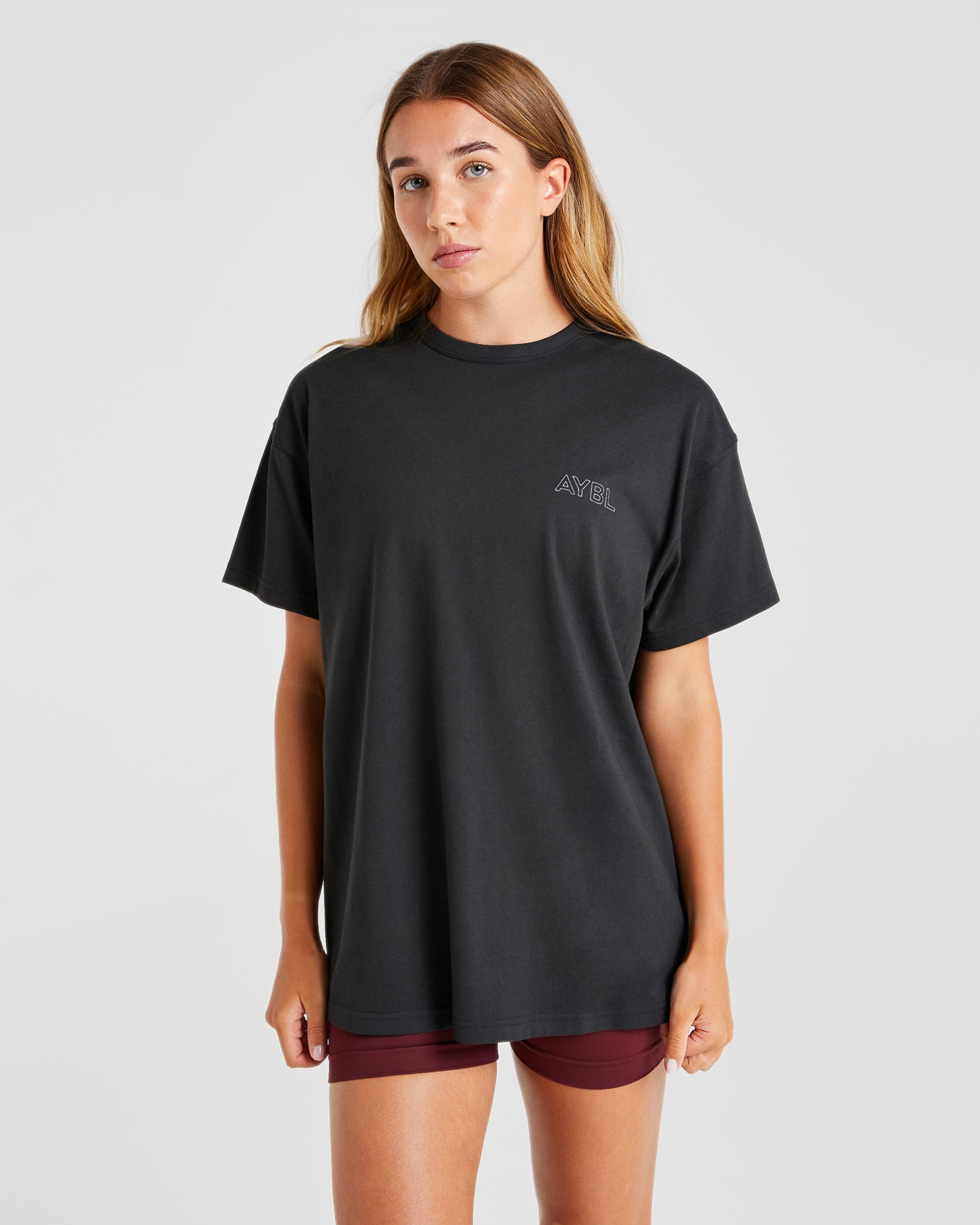 AYBL Athletics Oversized T Shirt - Schwarz