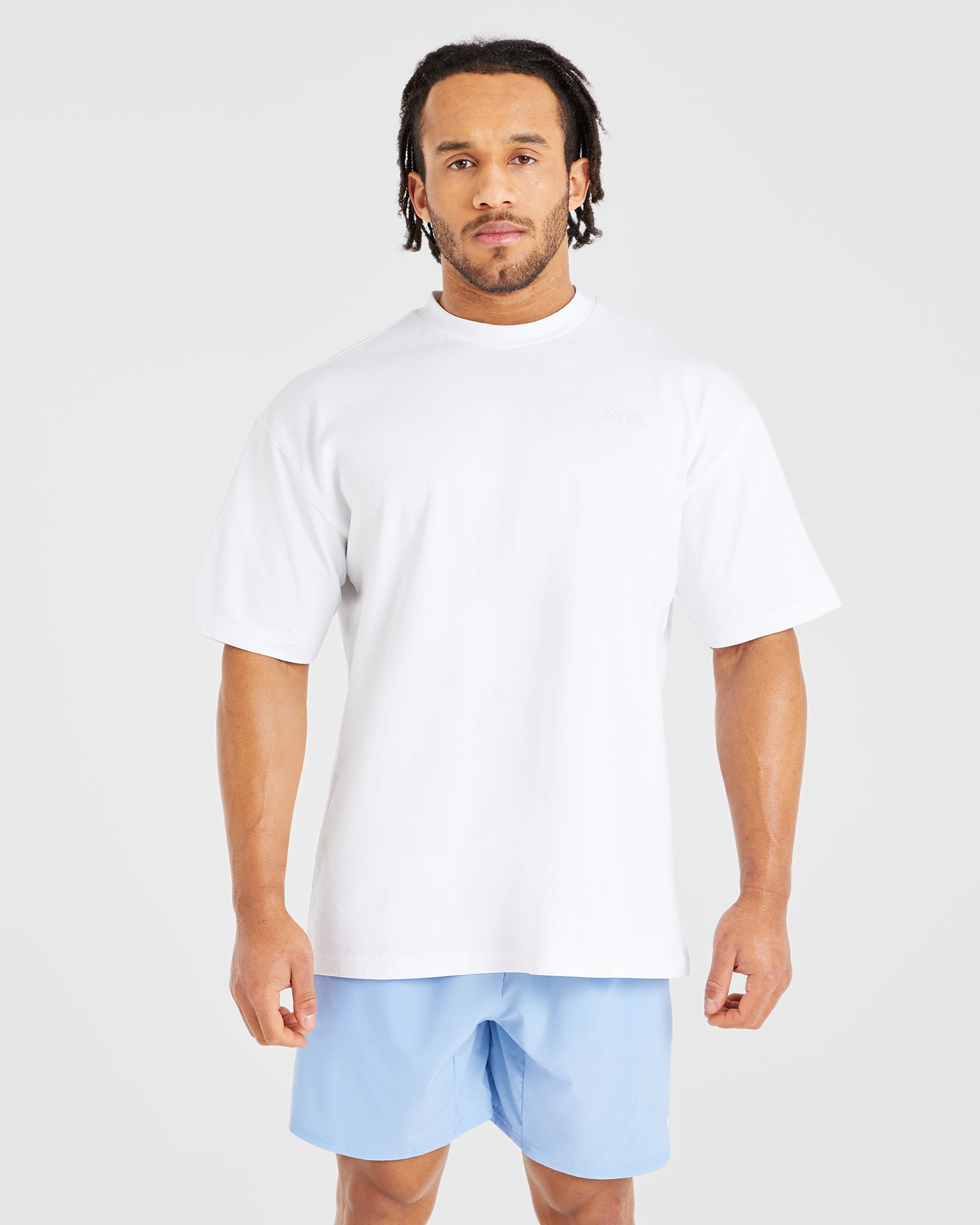 Essential Oversized T Shirt - Weiß