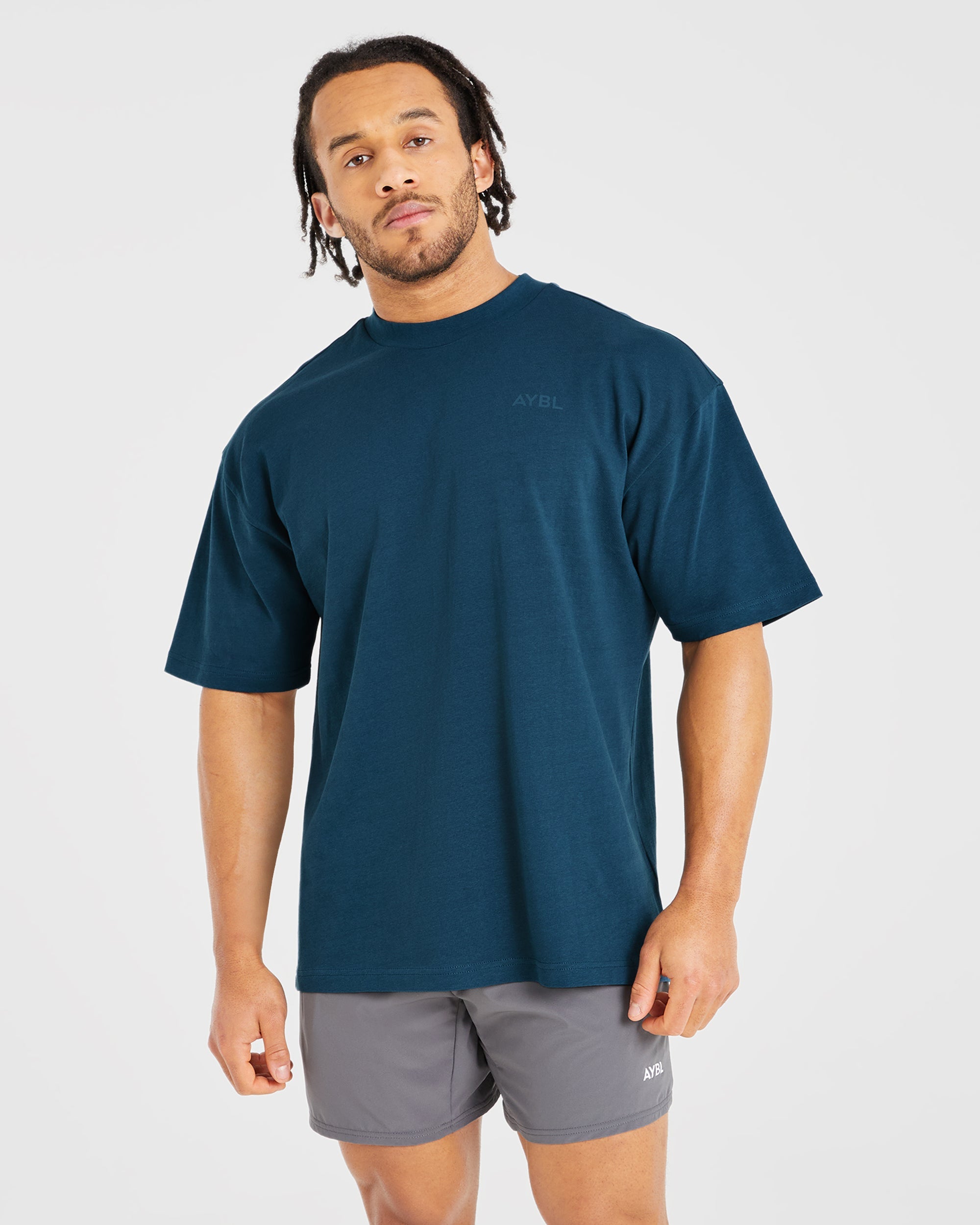 Essential Oversized T Shirt - Marine Blau