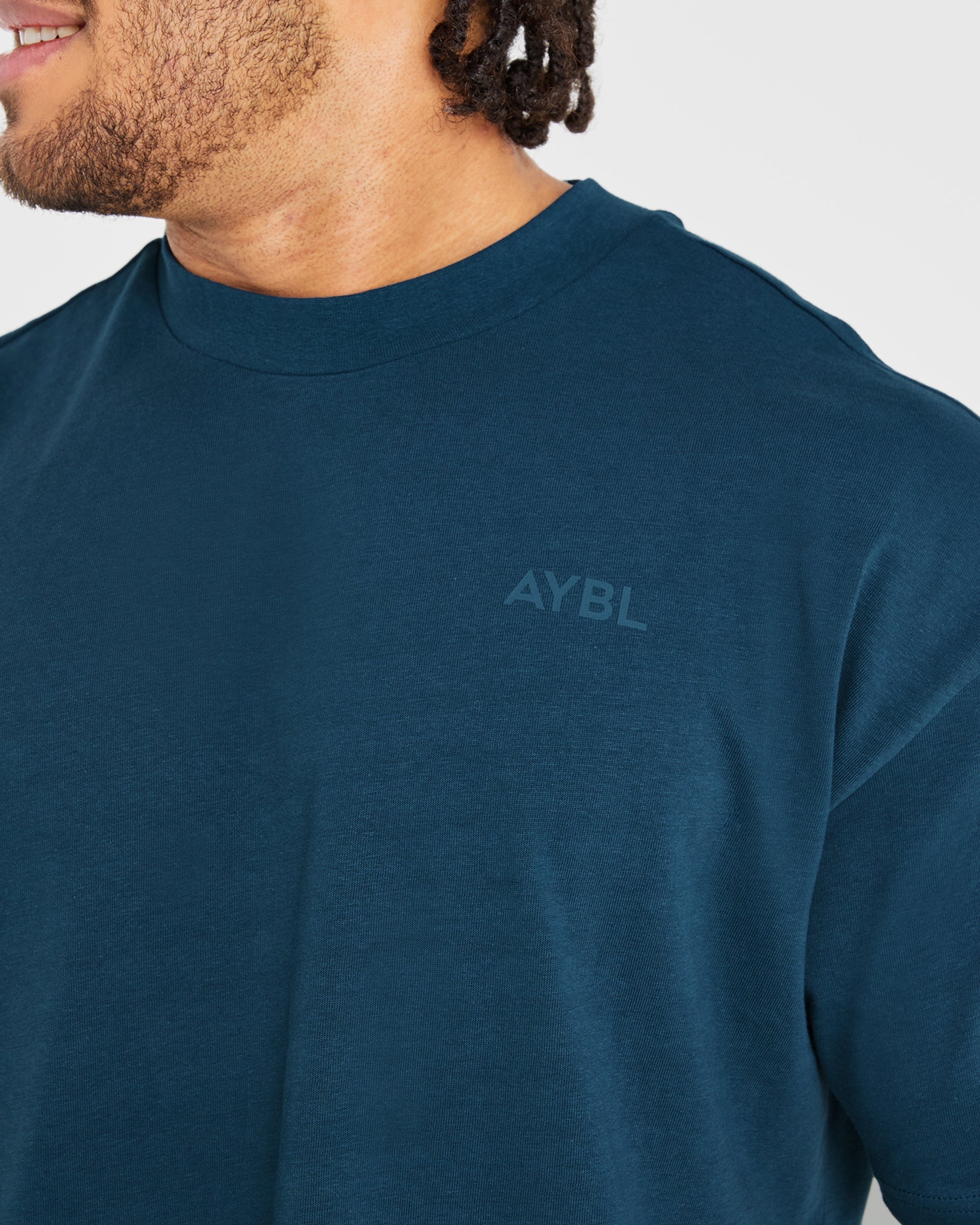 Essential Oversized T Shirt - Marine Blau