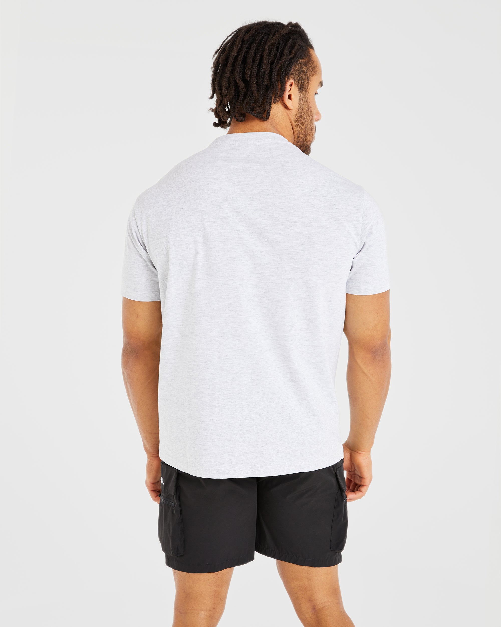 Essential T Shirt - Light Grau Marl