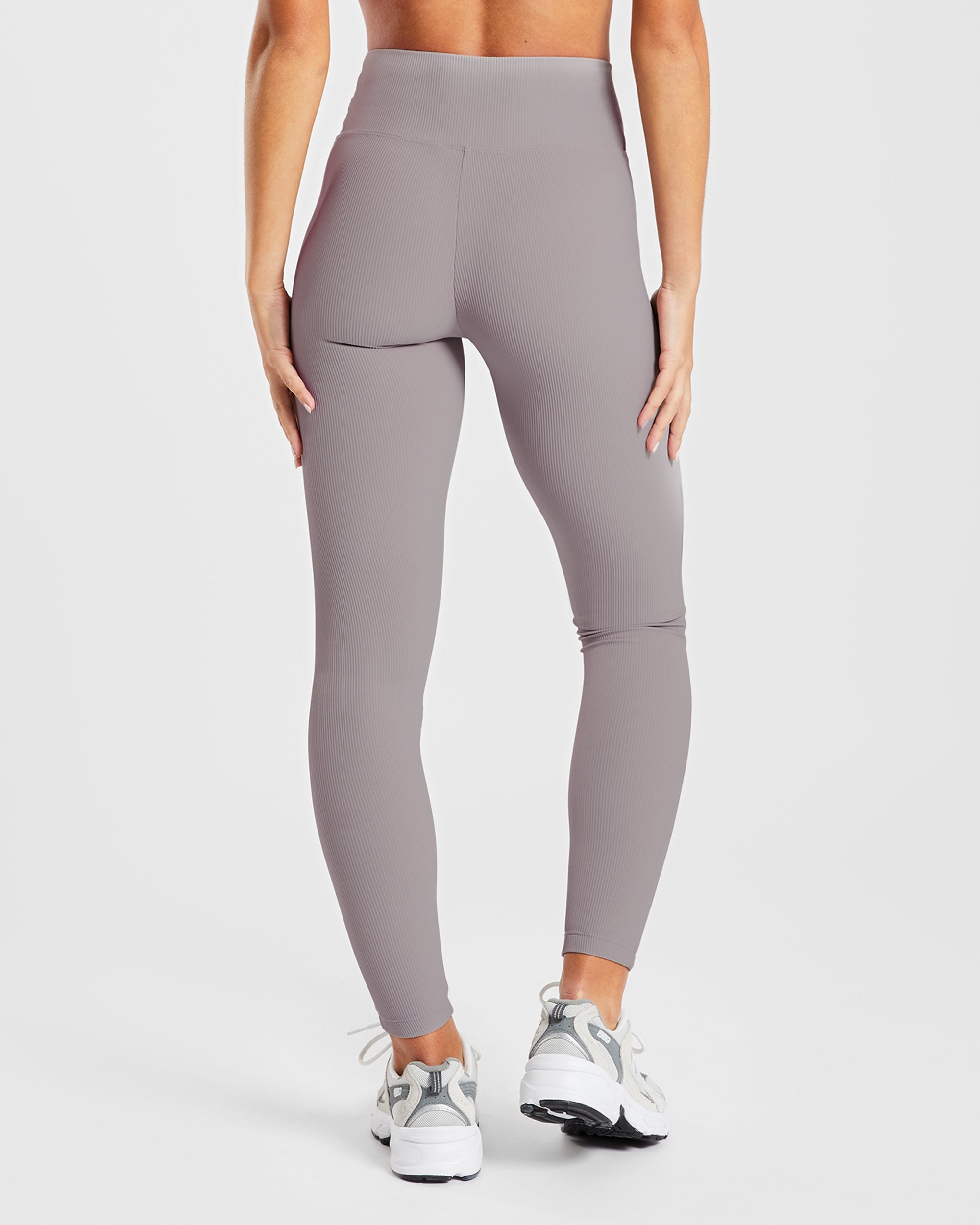 Sculpt Ribbed Leggings - Fog Grau