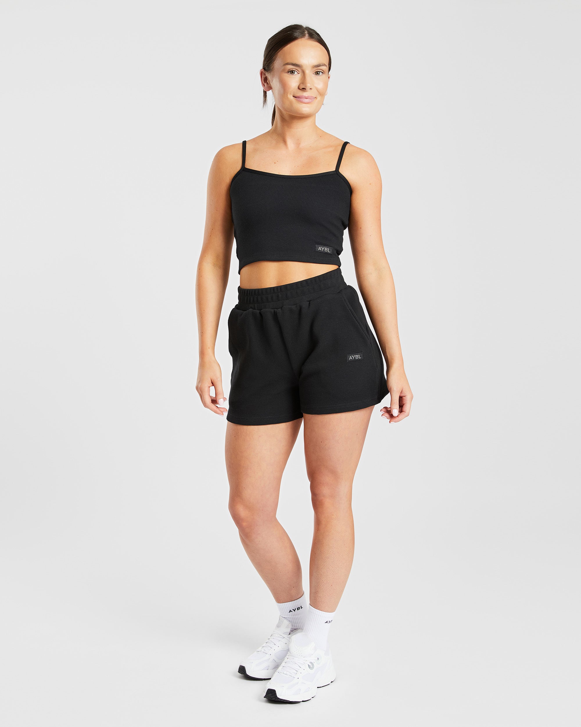 Waffle Shorts - Schwarz