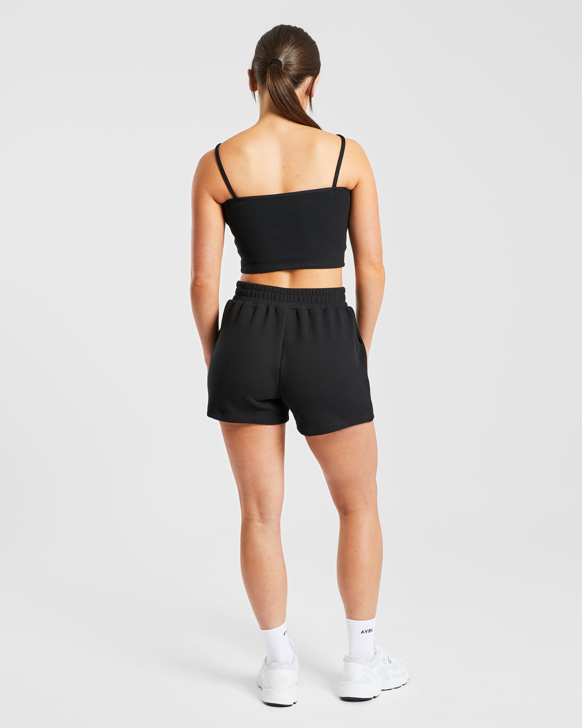 Waffle Shorts - Schwarz