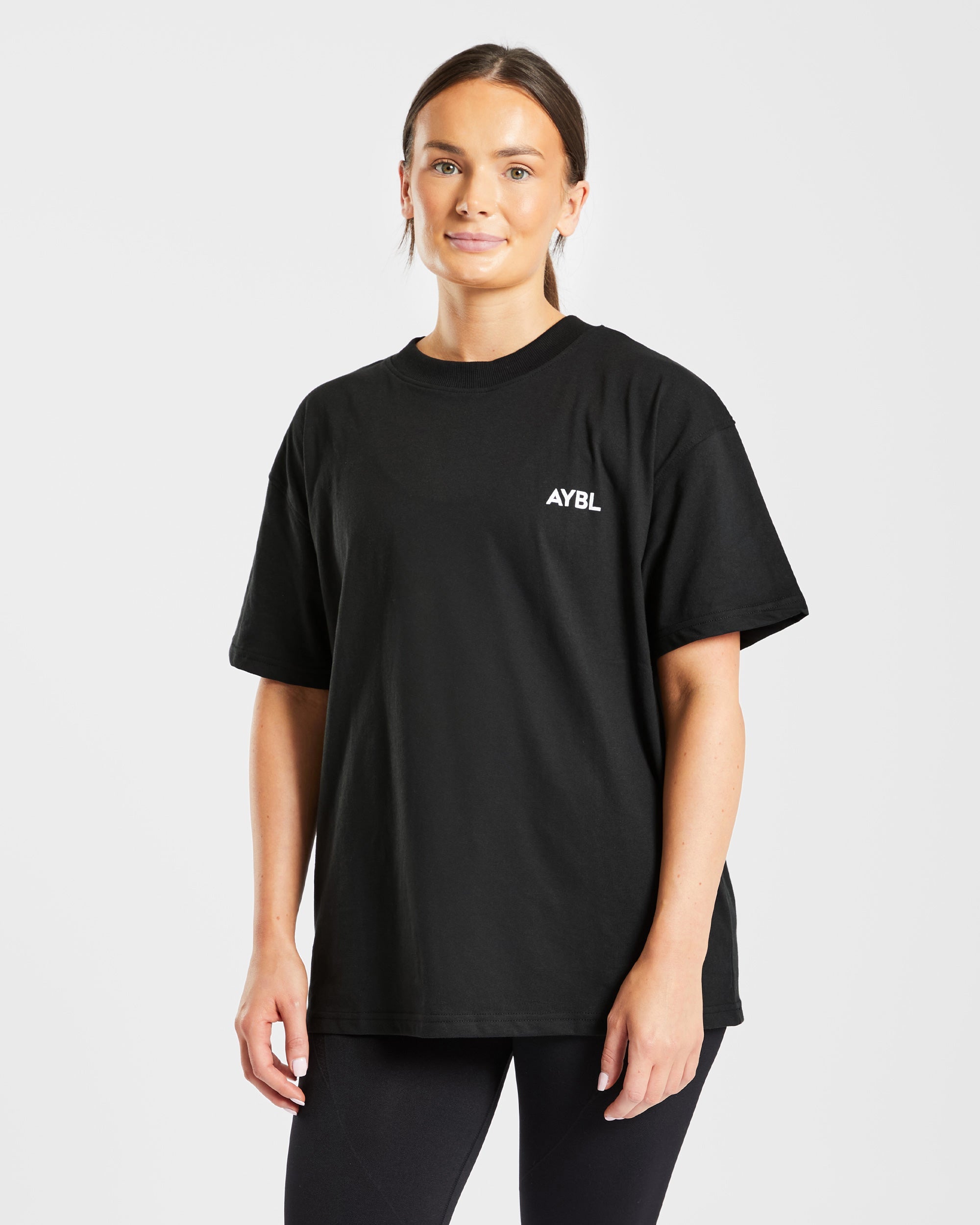 AYBL Club Oversized T Shirt - Schwarz