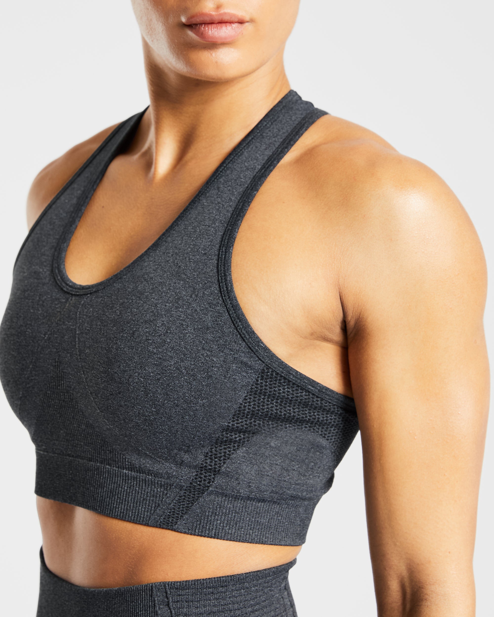 Balance V2 Seamless Sports Bra - Speckle Schwarz