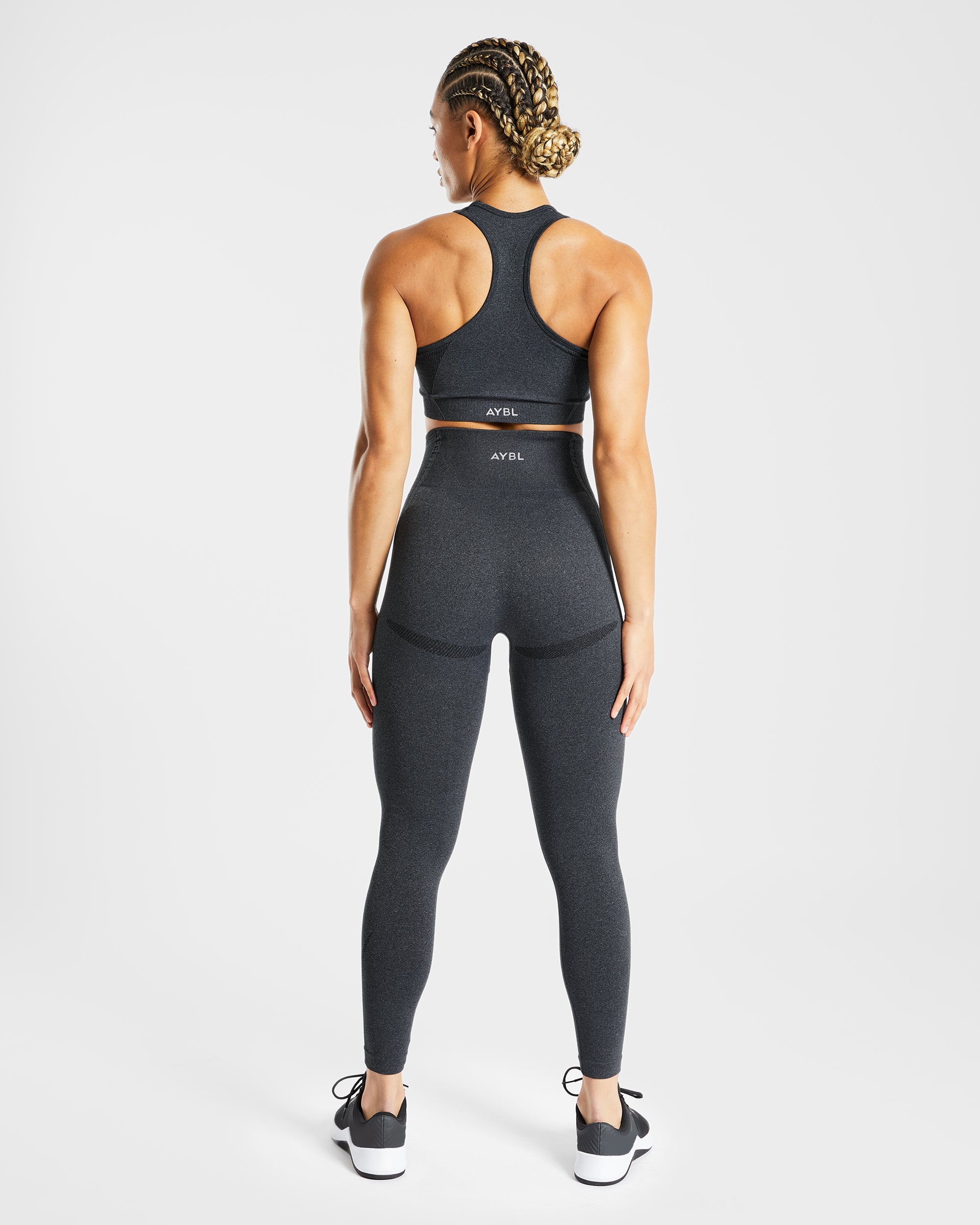 Balance V2 Seamless Sports Bra - Speckle Schwarz