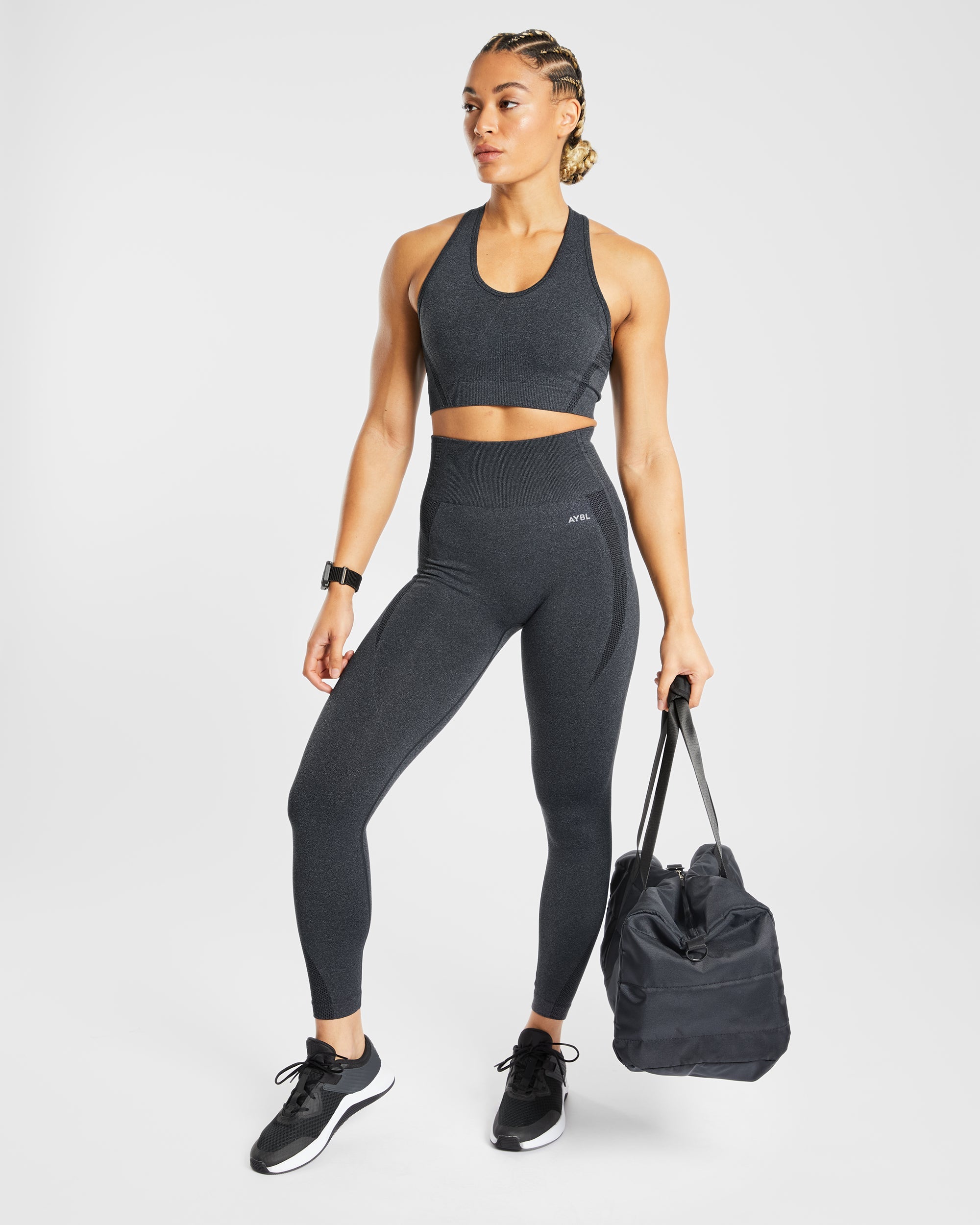 Balance V2 Seamless Leggings - Speckle Schwarz