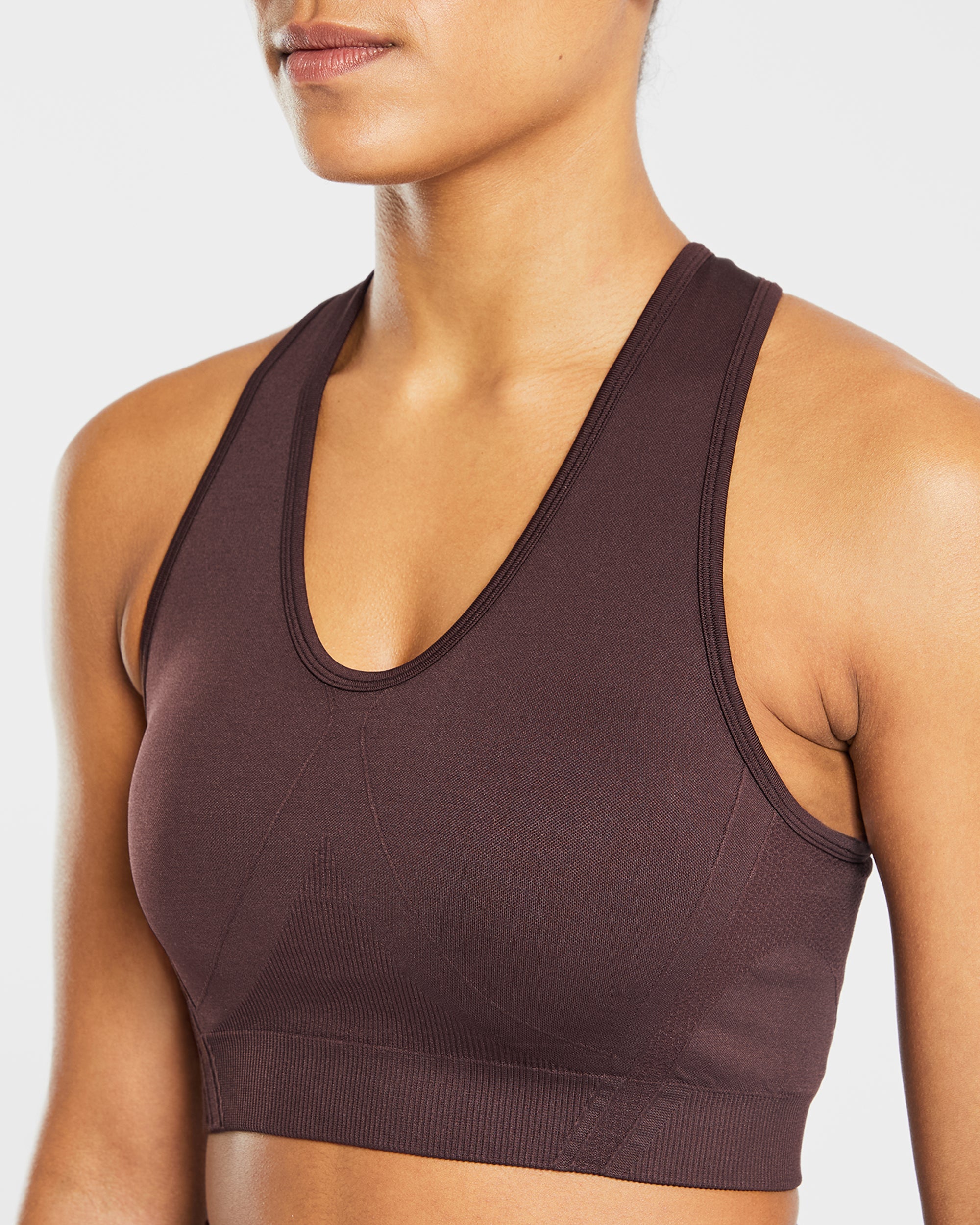 Balance V2 Seamless Sports Bra - Chocolate Braun
