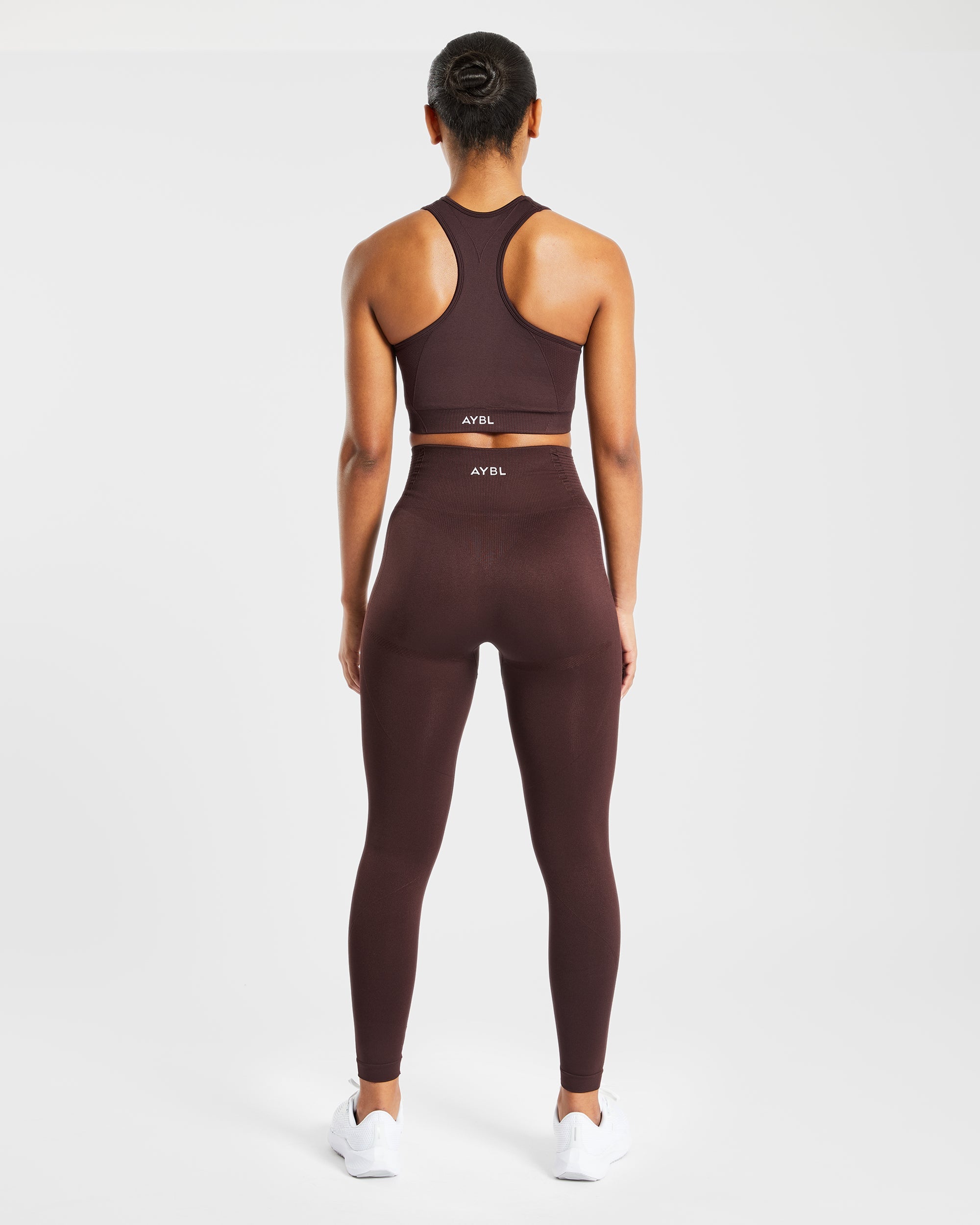 Balance V2 Seamless Sports Bra - Chocolate Braun