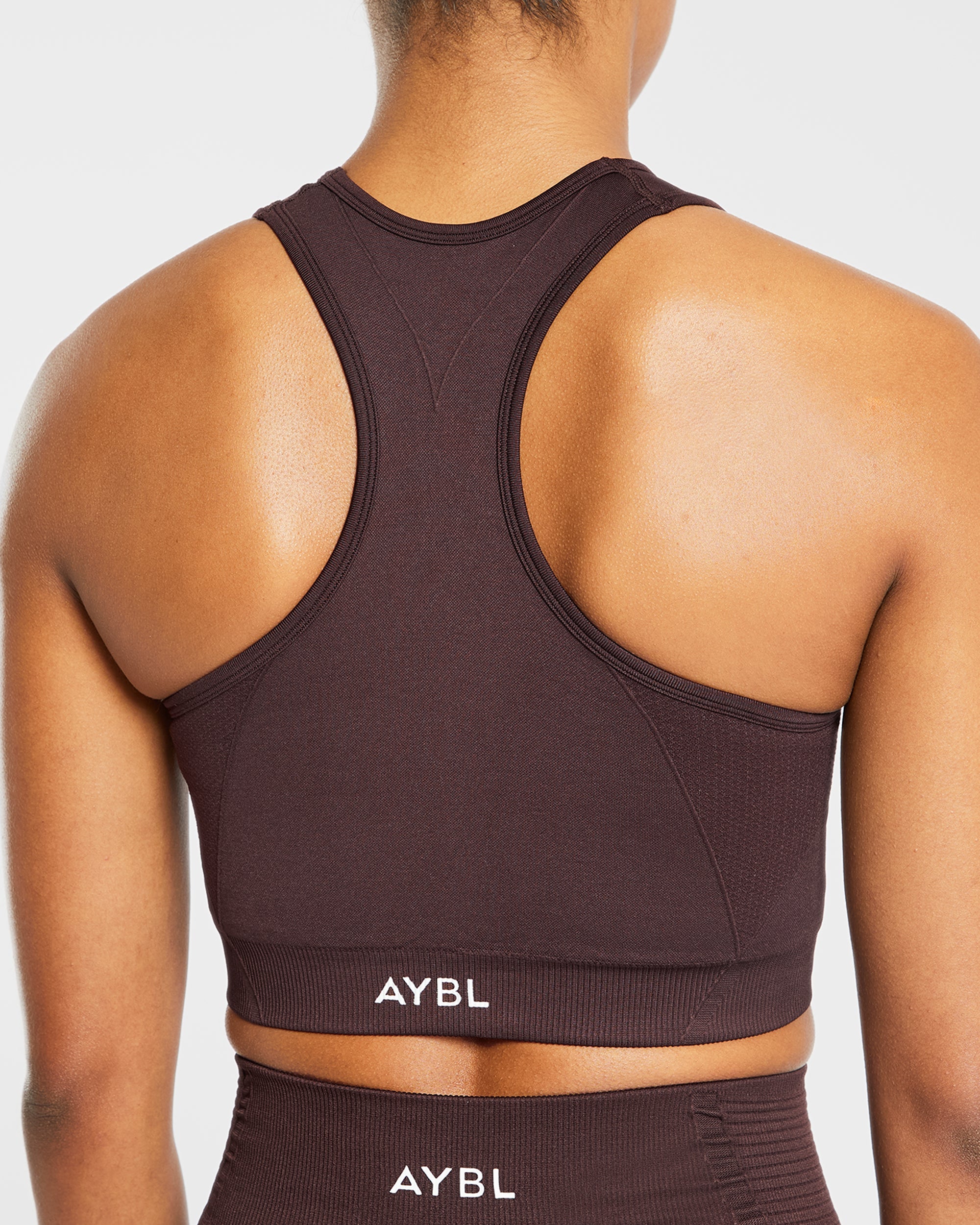 Balance V2 Seamless Sports Bra - Chocolate Braun