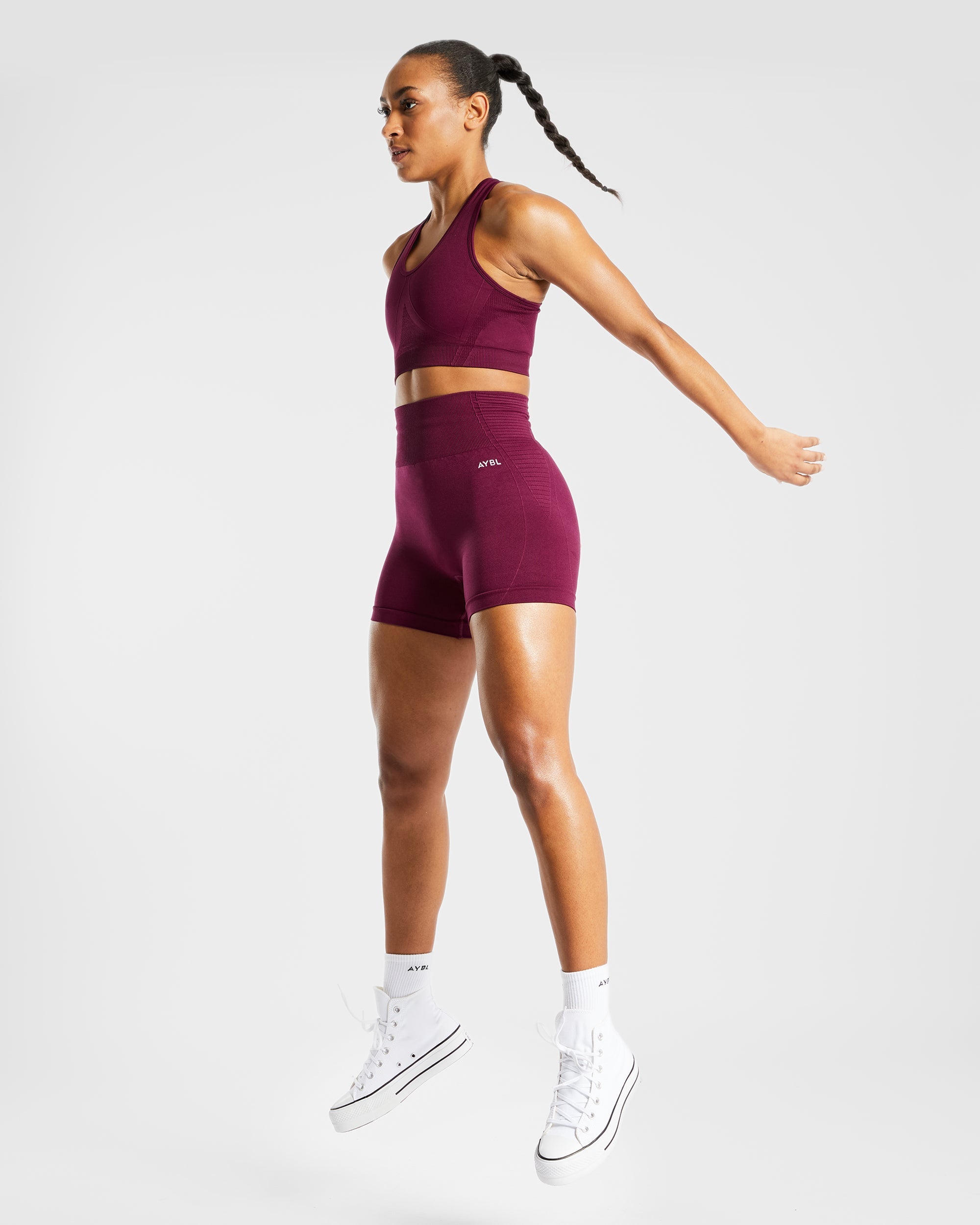 Balance V2 Seamless Shorts - Lila Wine