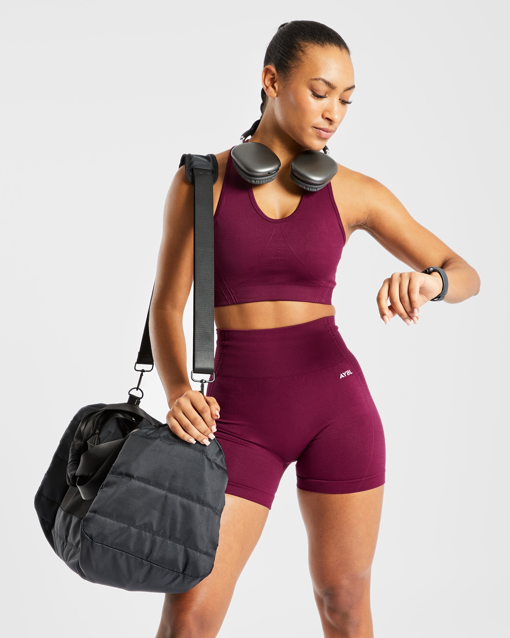 Balance V2 Seamless Shorts - Lila Wine