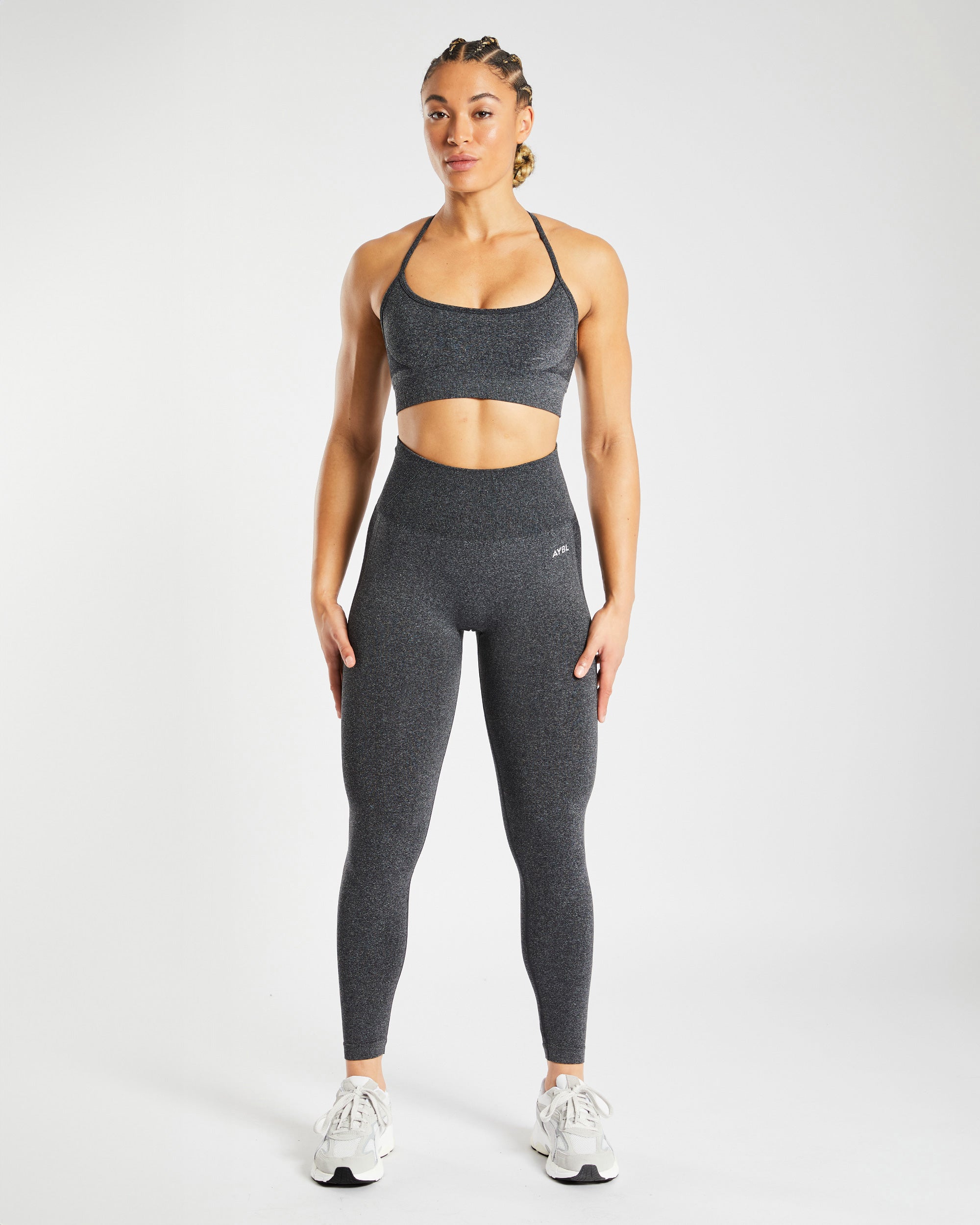 Empower Seamless Sports Bra - Schwarz Marl