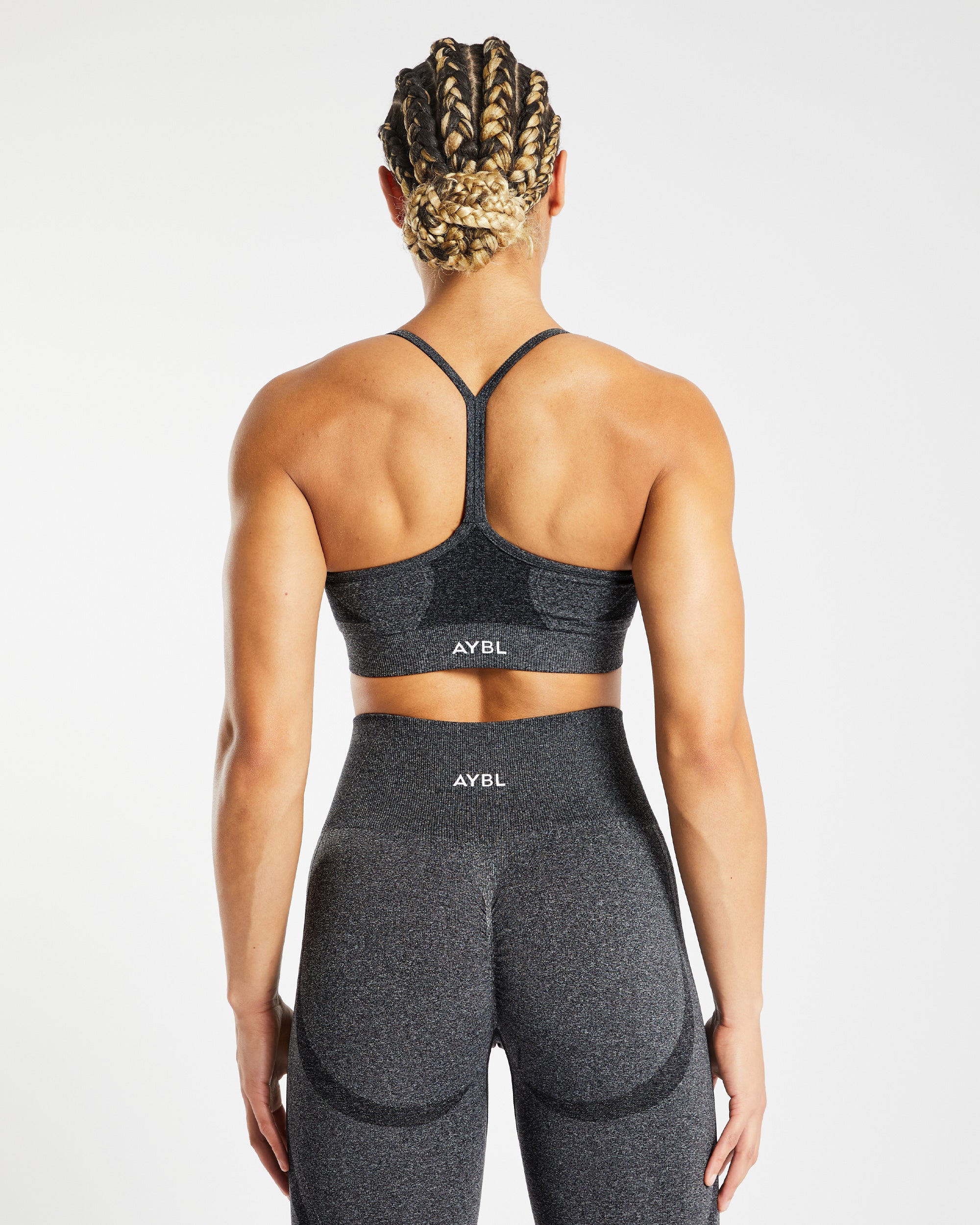 Empower Seamless Sports Bra - Schwarz Marl