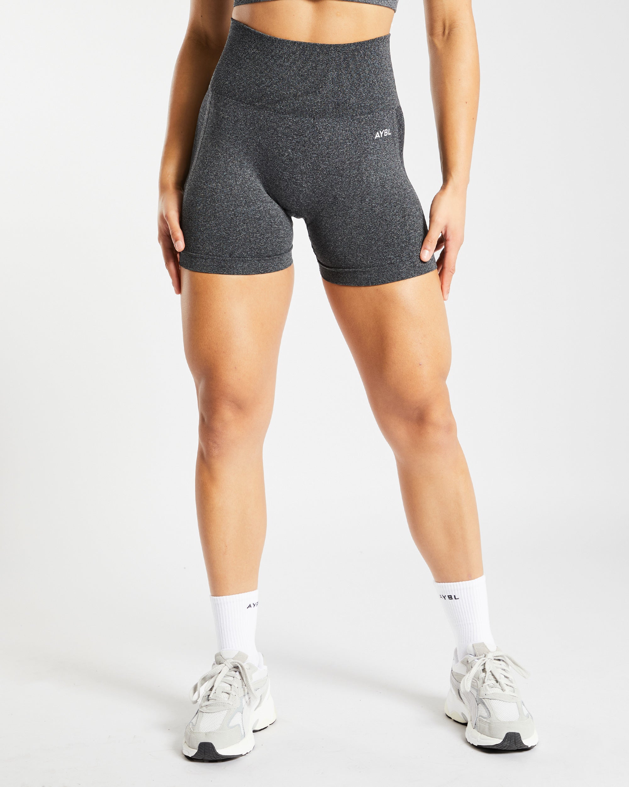 Empower Seamless Shorts - Schwarz Marl