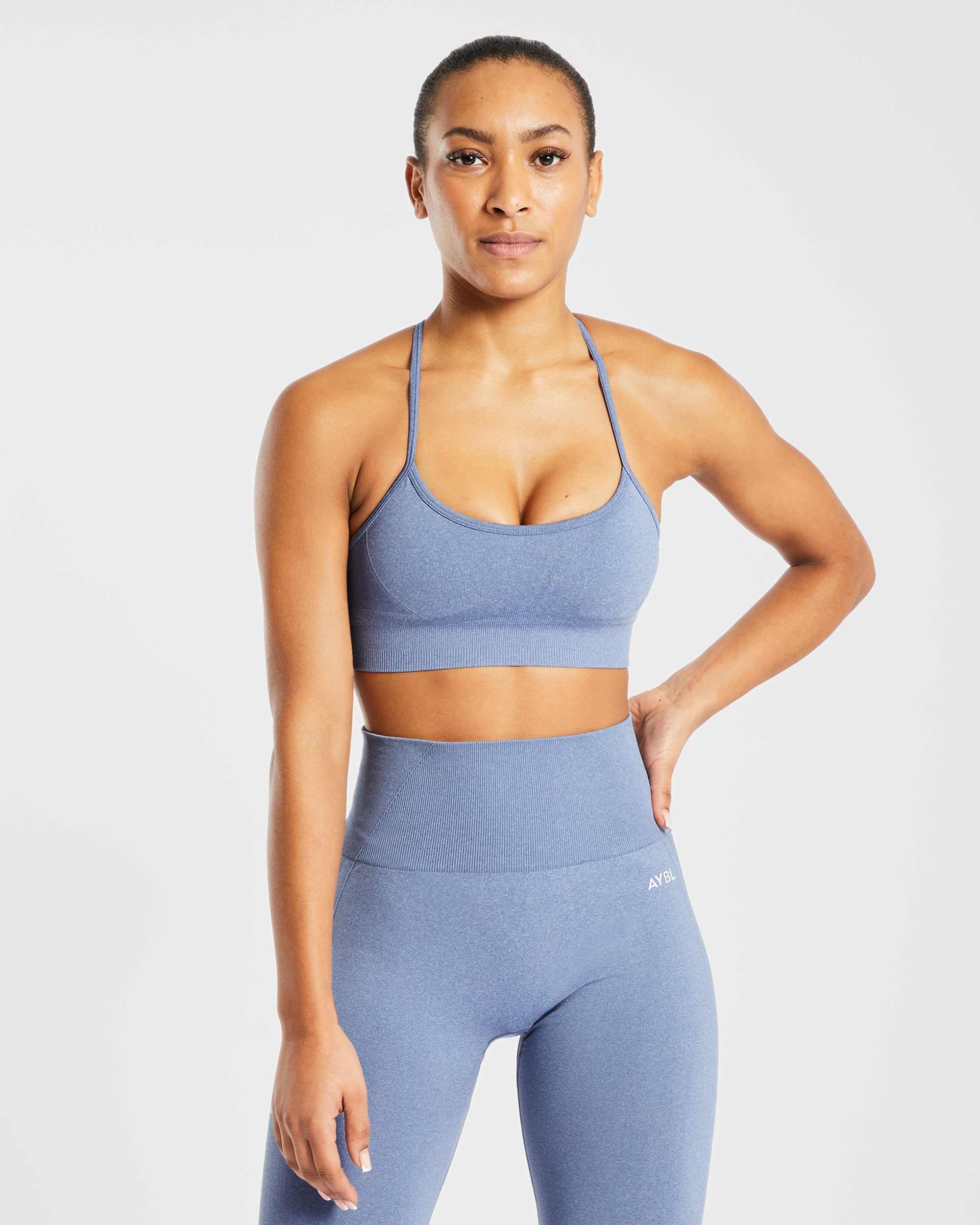 Empower Seamless Sports Bra - Blau Marl