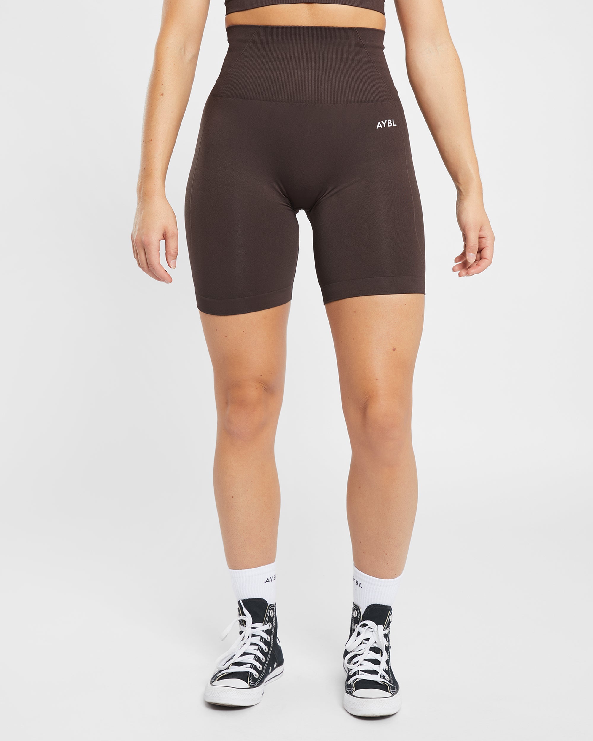 Empower Seamless Cycling Shorts - Cocoa Braun