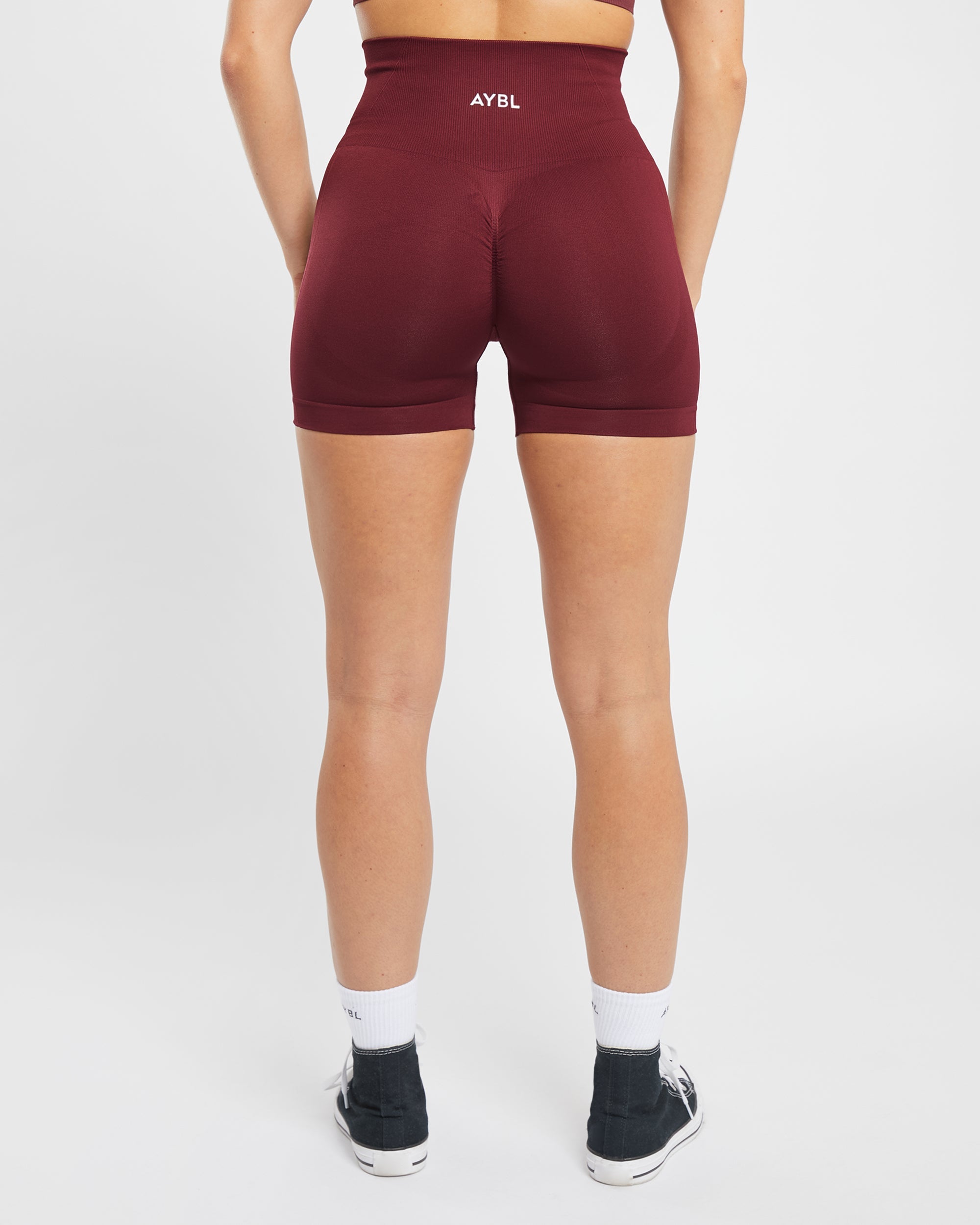 Empower Seamless Shorts - Rot Wine