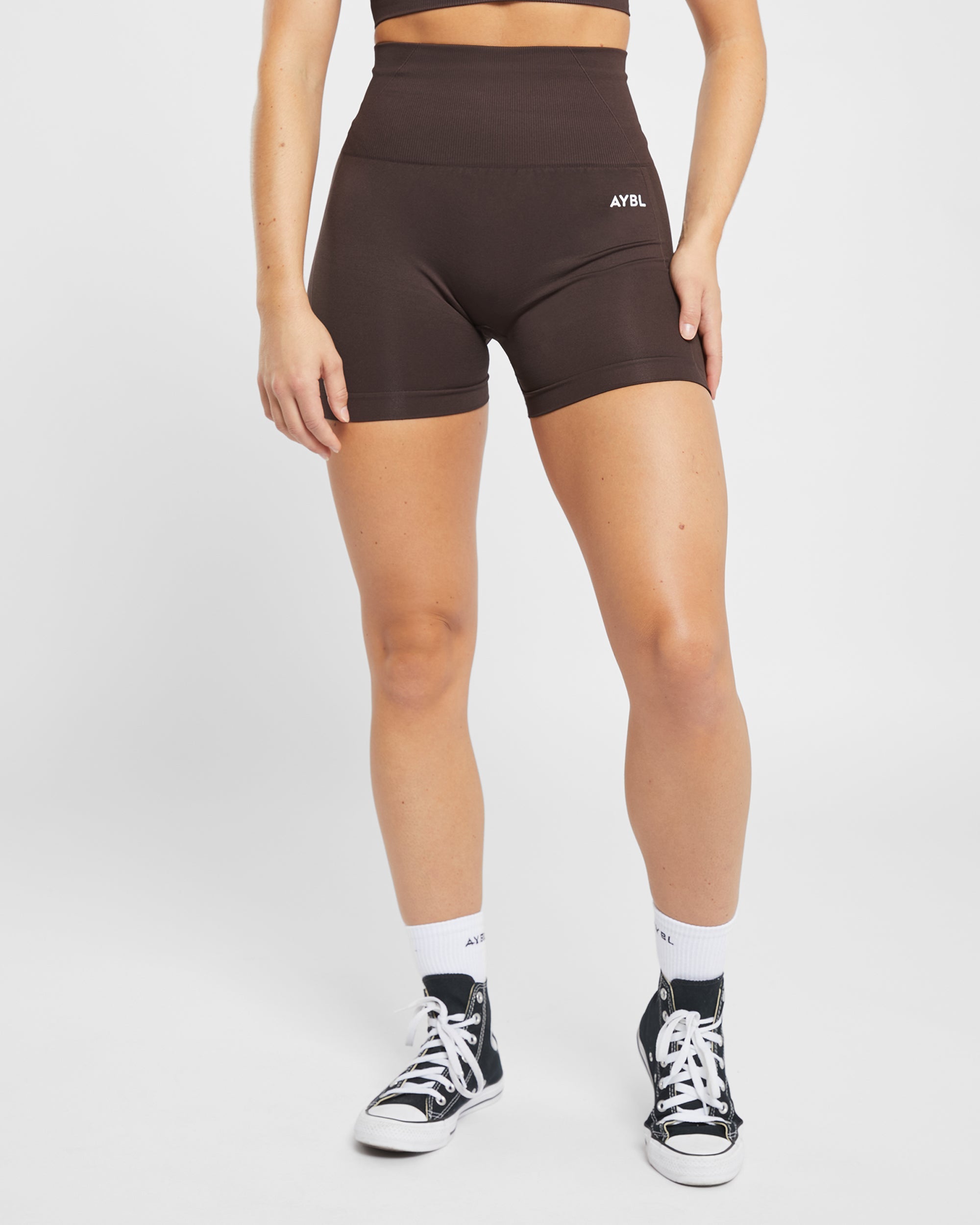 Empower Seamless Shorts - Cocoa Braun