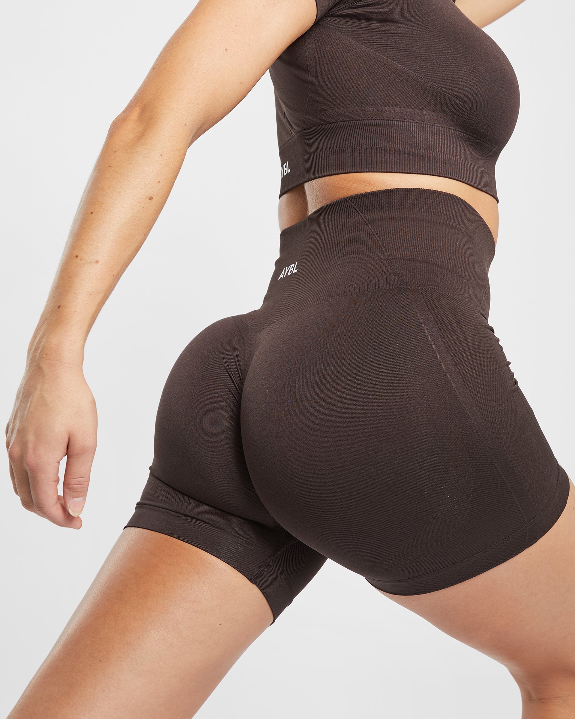 Empower Seamless Shorts - Cocoa Braun