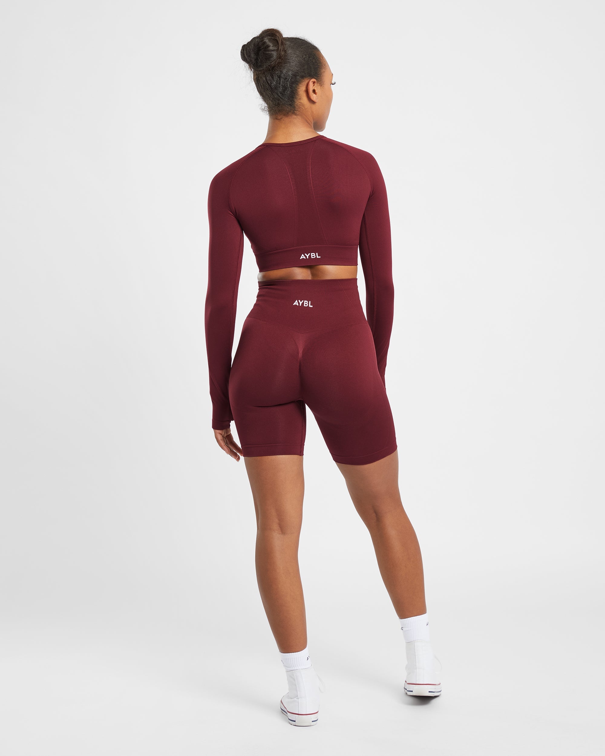 Empower Seamless Cycling Shorts - Rot Wine