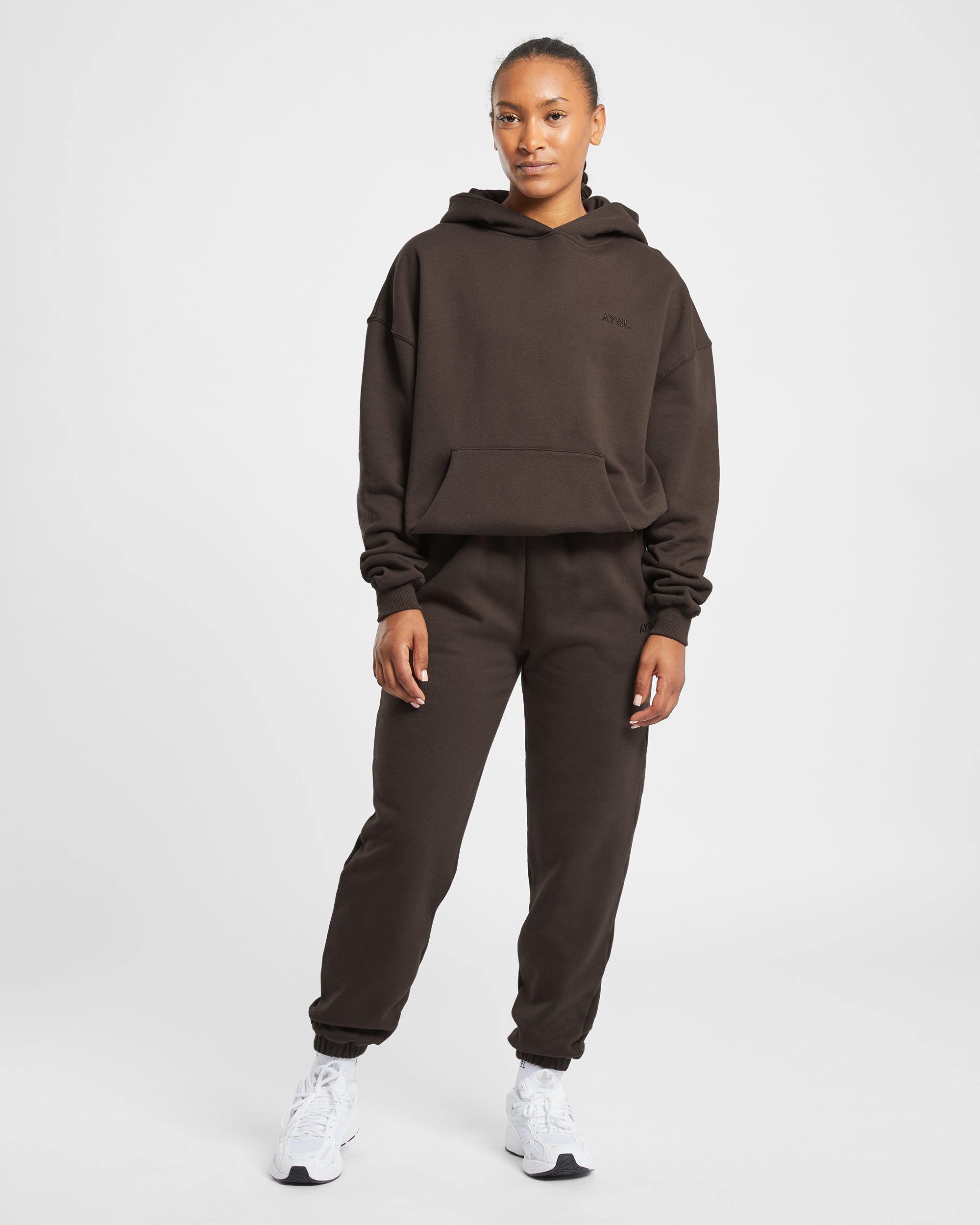 Premium Oversized Hoodie - Coffee Braun