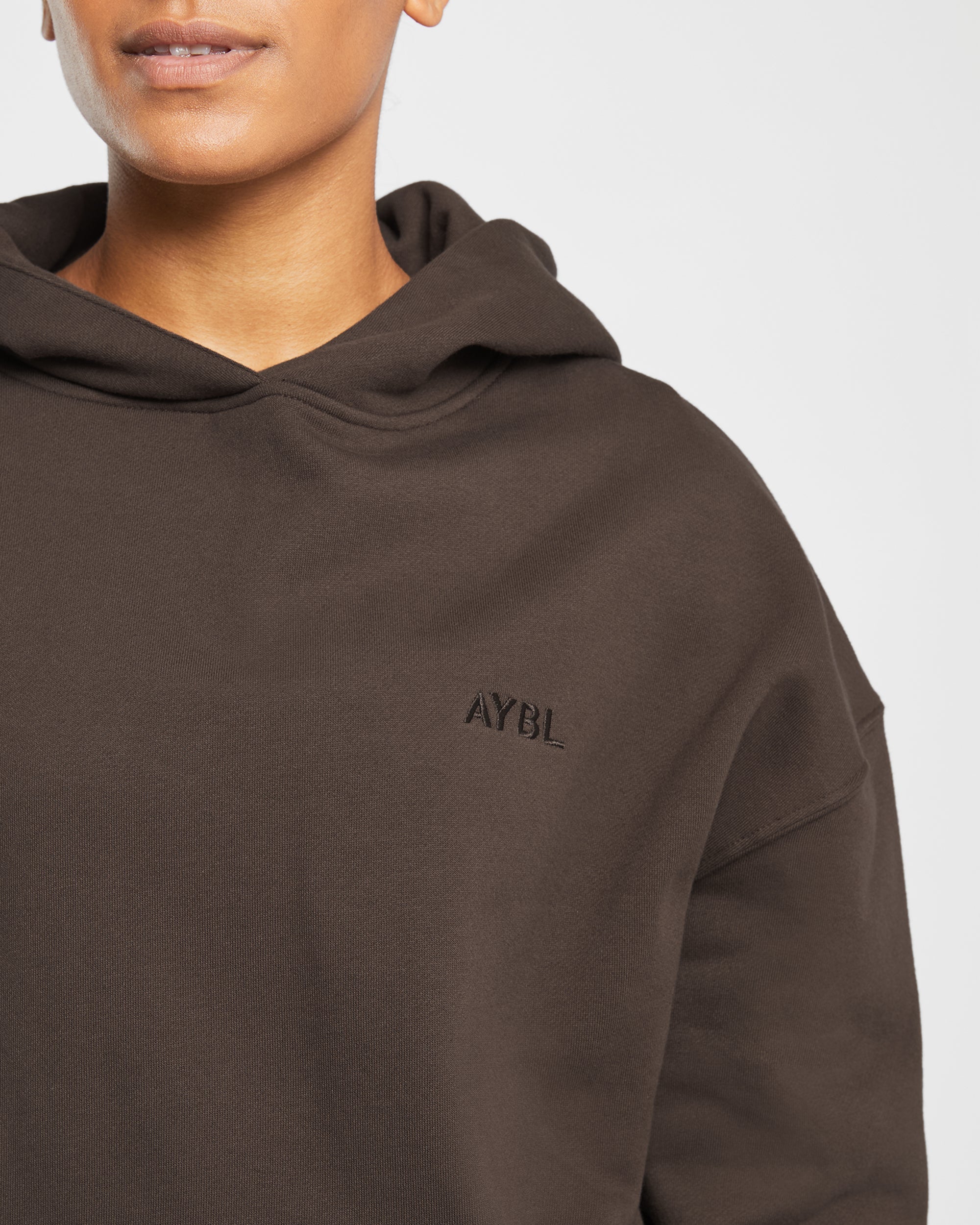 Premium Oversized Hoodie - Coffee Braun