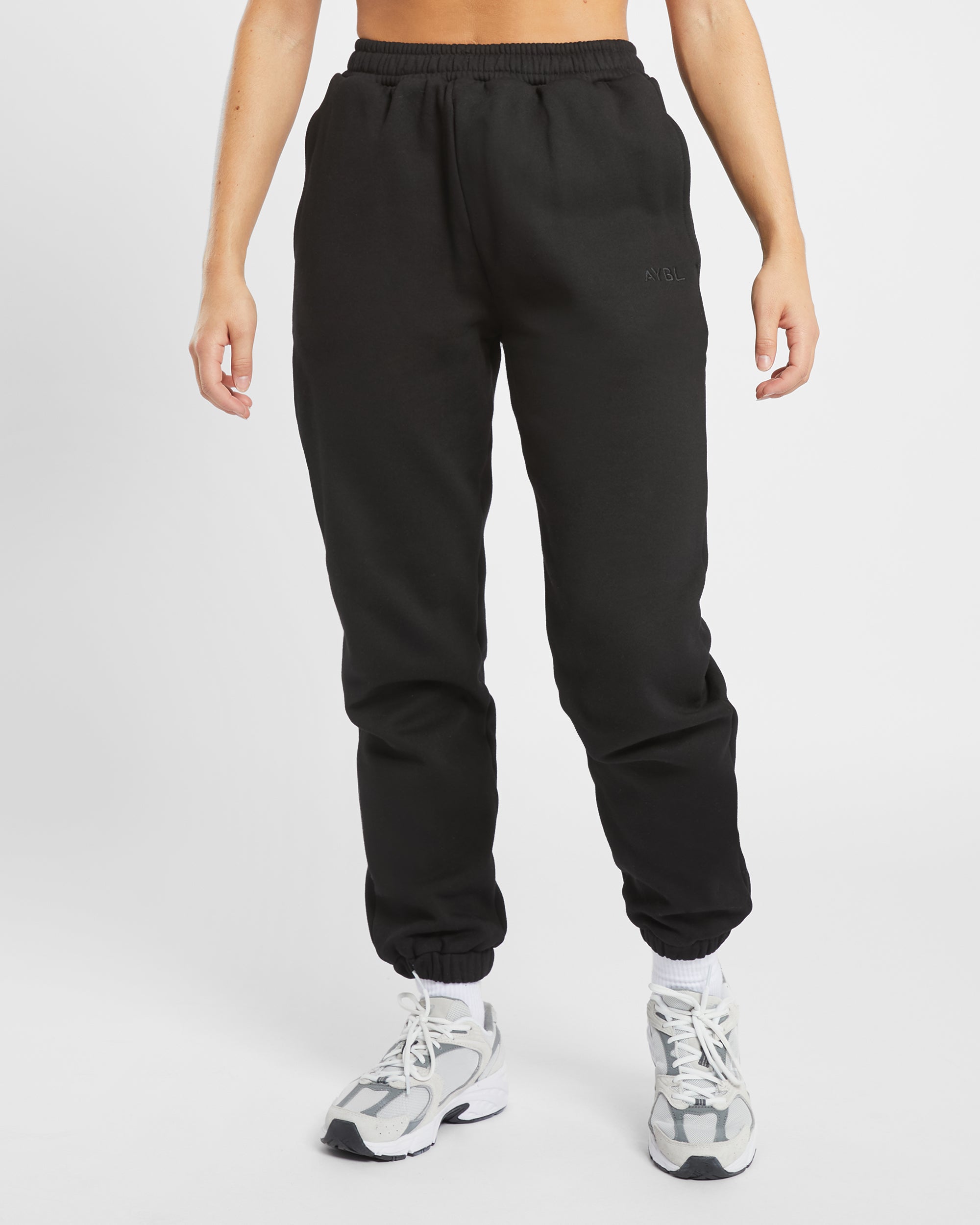 Premium Oversized Joggers - Schwarz