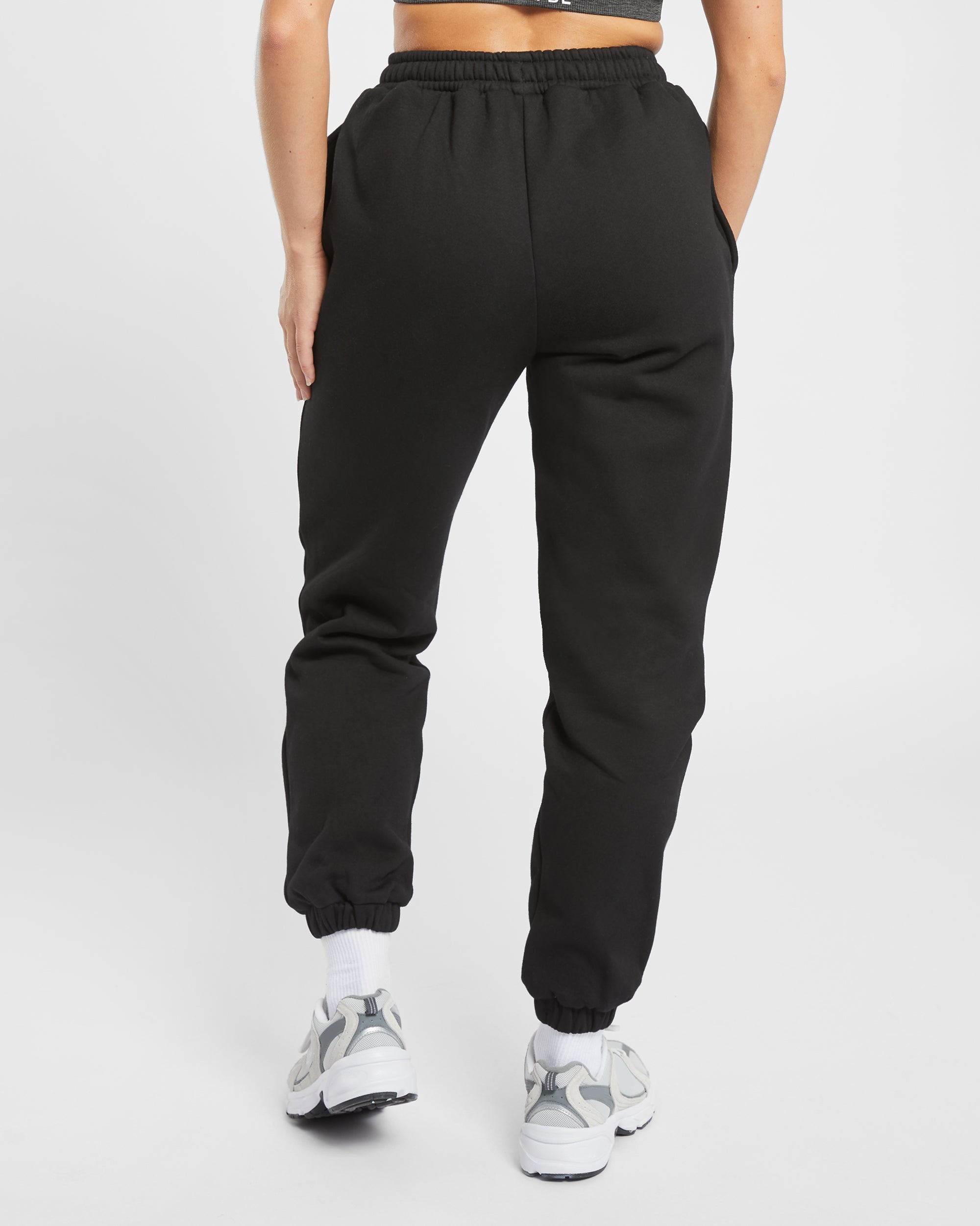 Premium Oversized Joggers - Schwarz