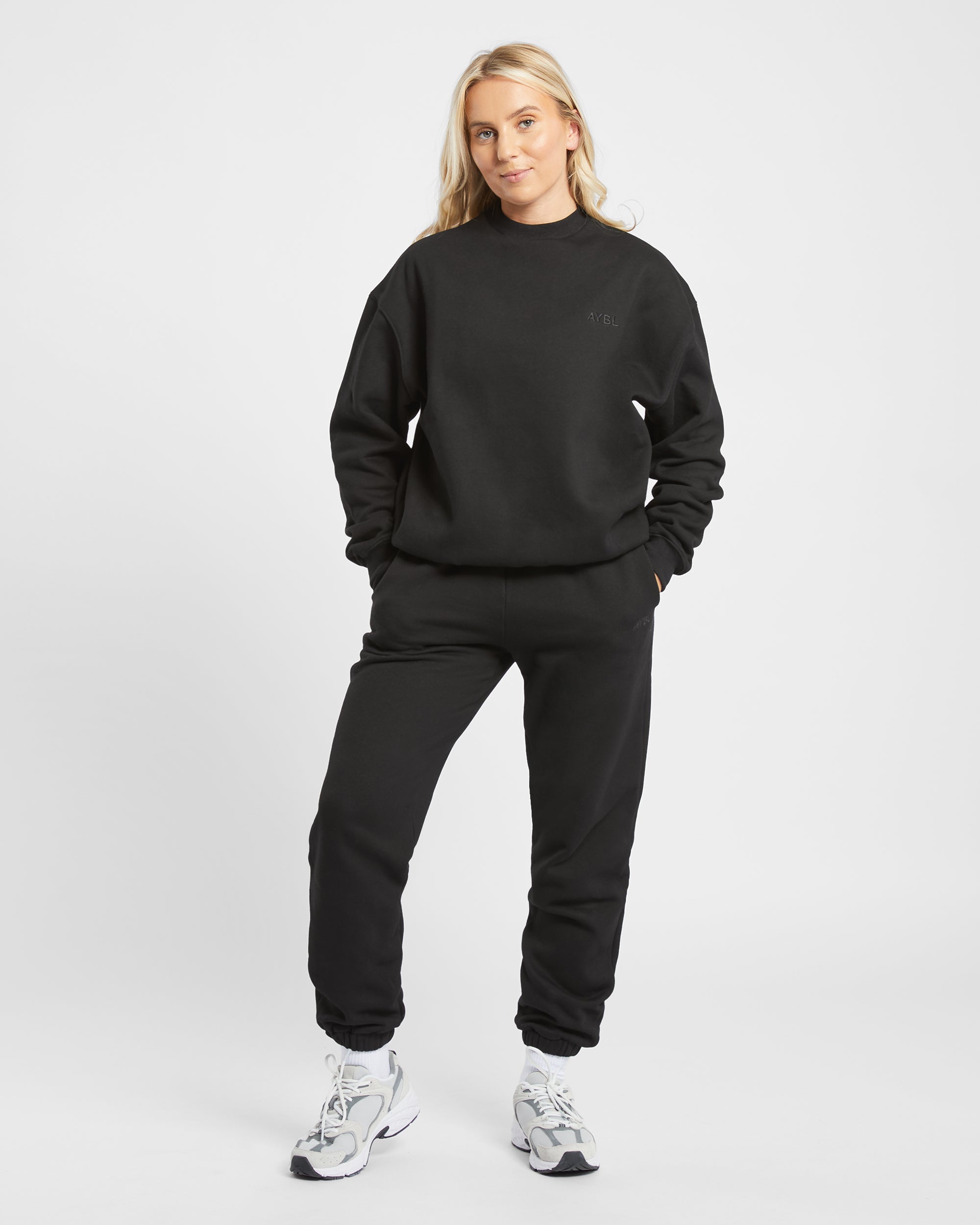 Premium Oversized Sweatshirt - Schwarz