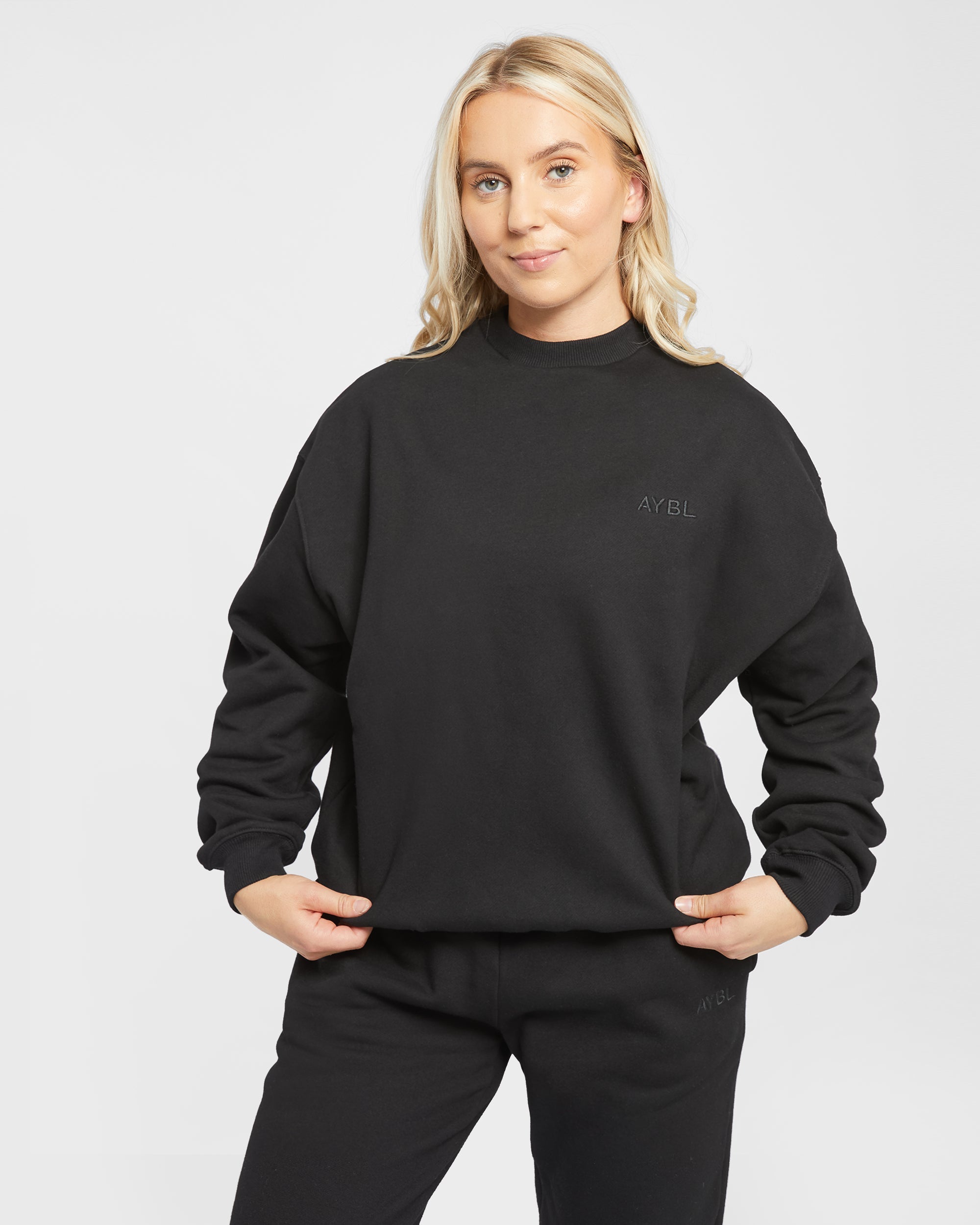 Premium Oversized Sweatshirt - Schwarz