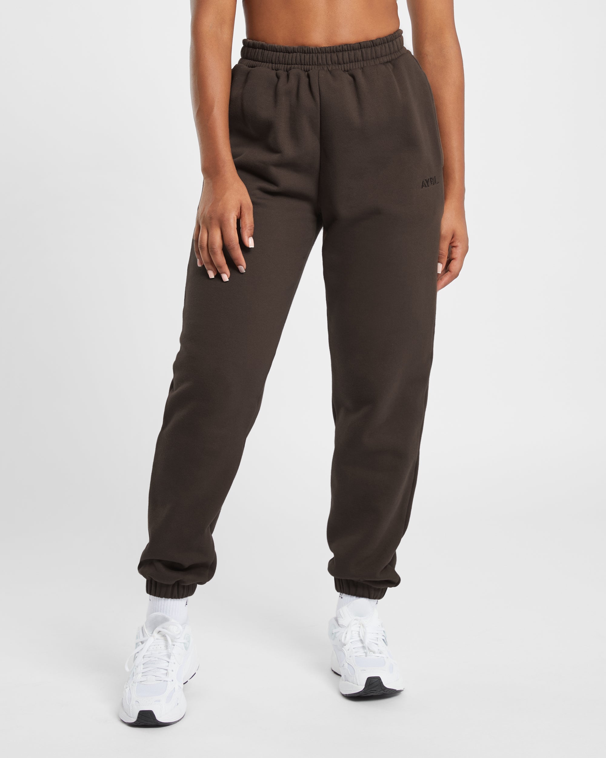 Premium Oversized Joggers - Coffee Braun