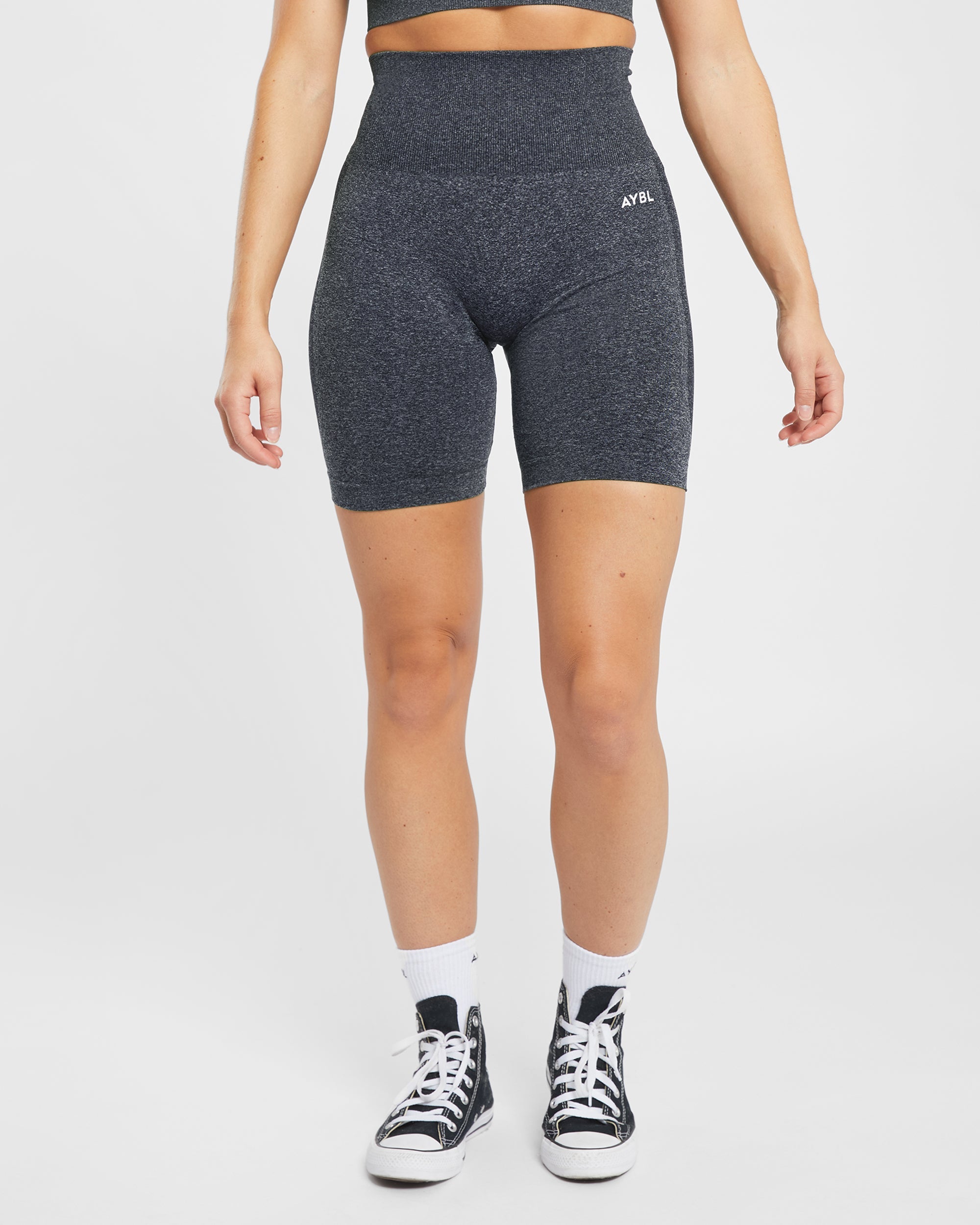 Empower Seamless Cycling Shorts - Schwarz Marl