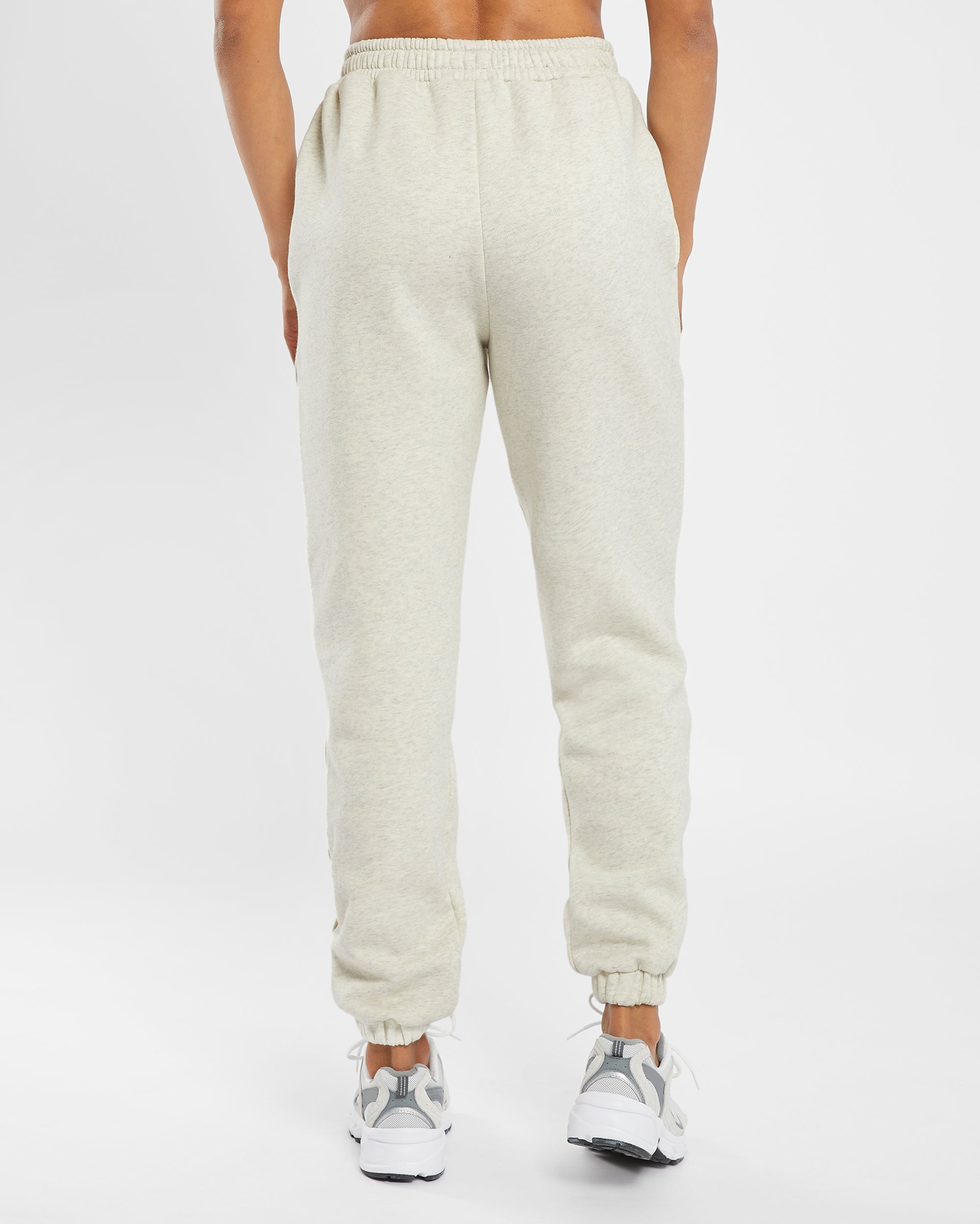 Premium Oversized Joggers - Beige Marl