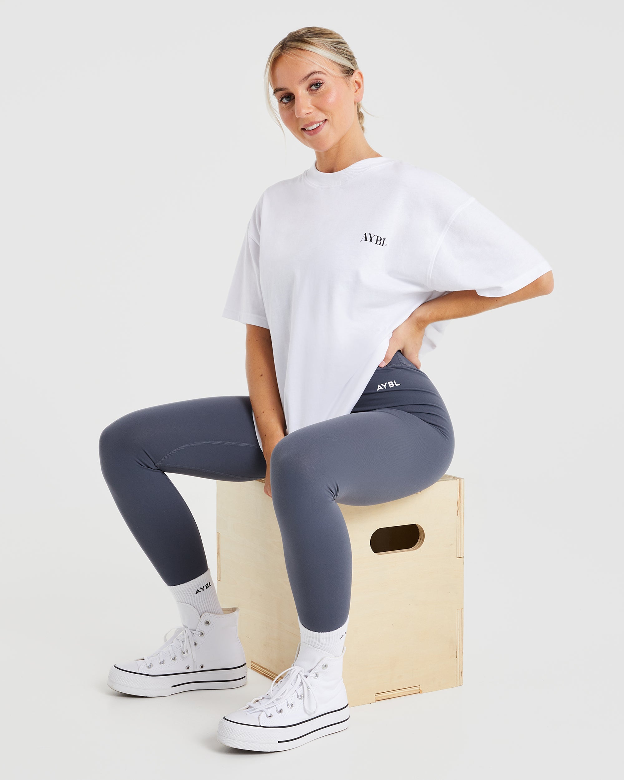 Be Good To Yourself Oversized T Shirt - Weiß