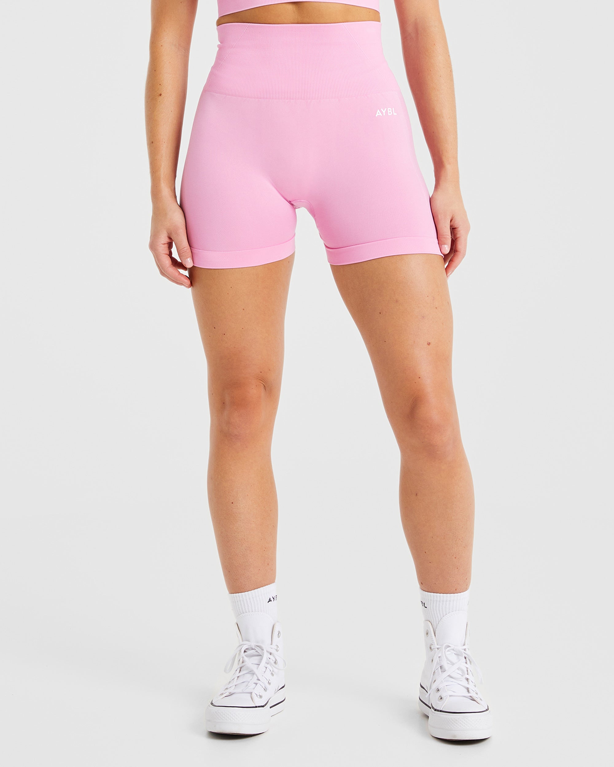 Empower Seamless Shorts - Baby Rosa